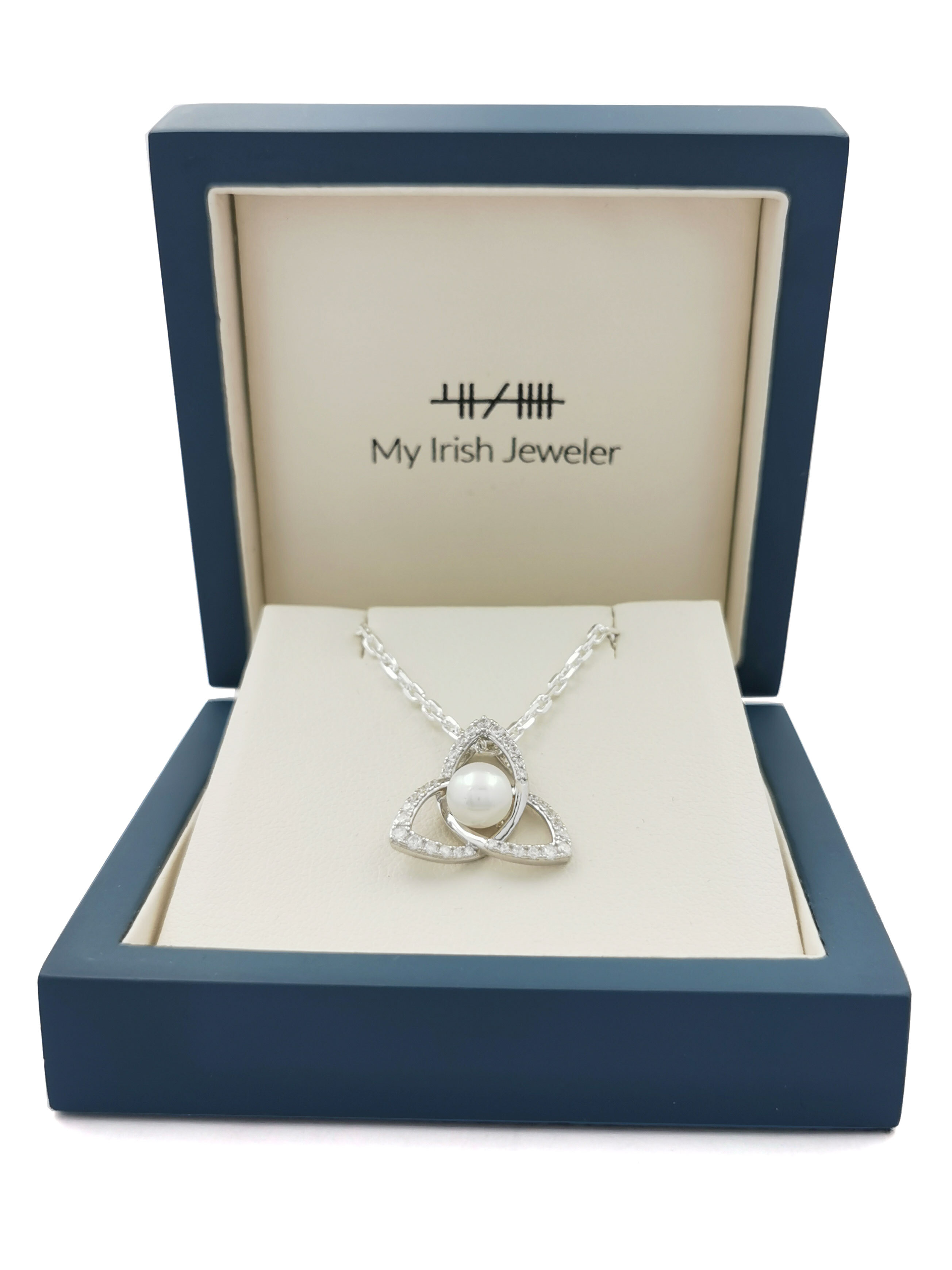 Gorgeous Sterling Silver Trinity Knot Necklace For Women. In Luxury Packaging.