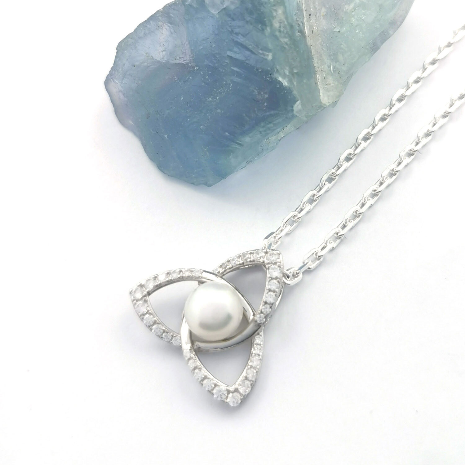 Silver Trinity Necklace