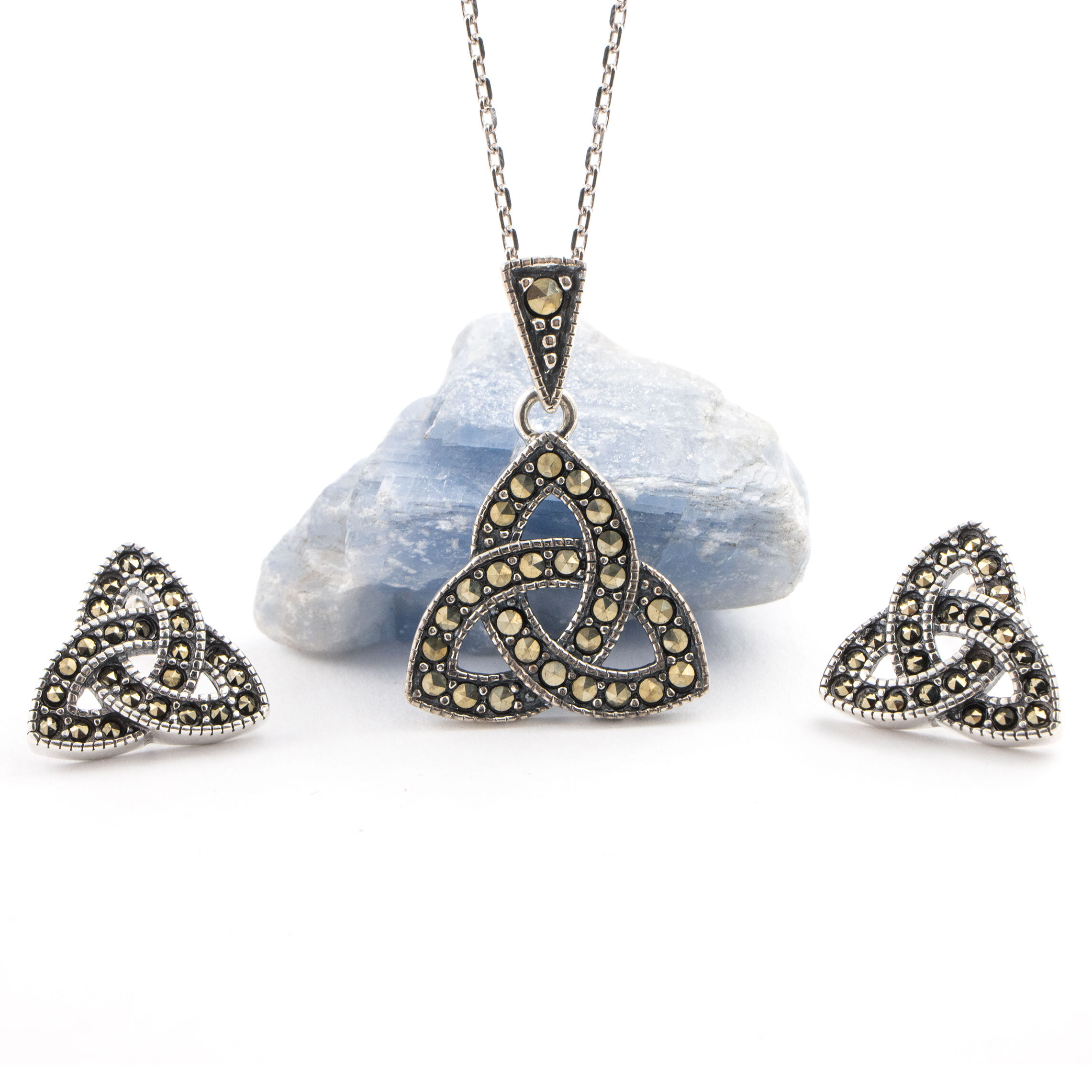 Sterling Silver Trinity Knot Pendant with… My Irish Jeweler