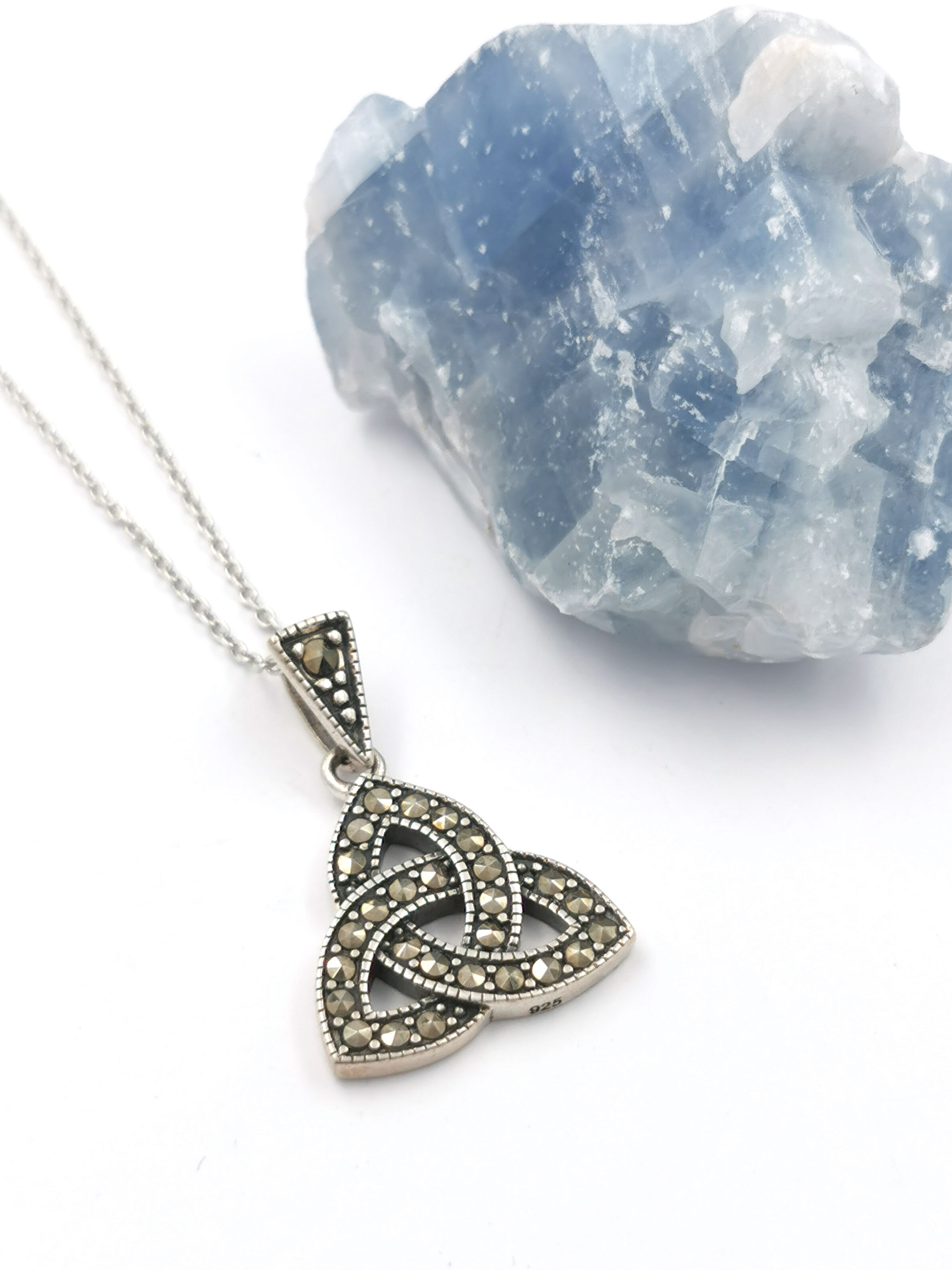 Womens Trinity Knot Gift Set in Real Sterling Silver