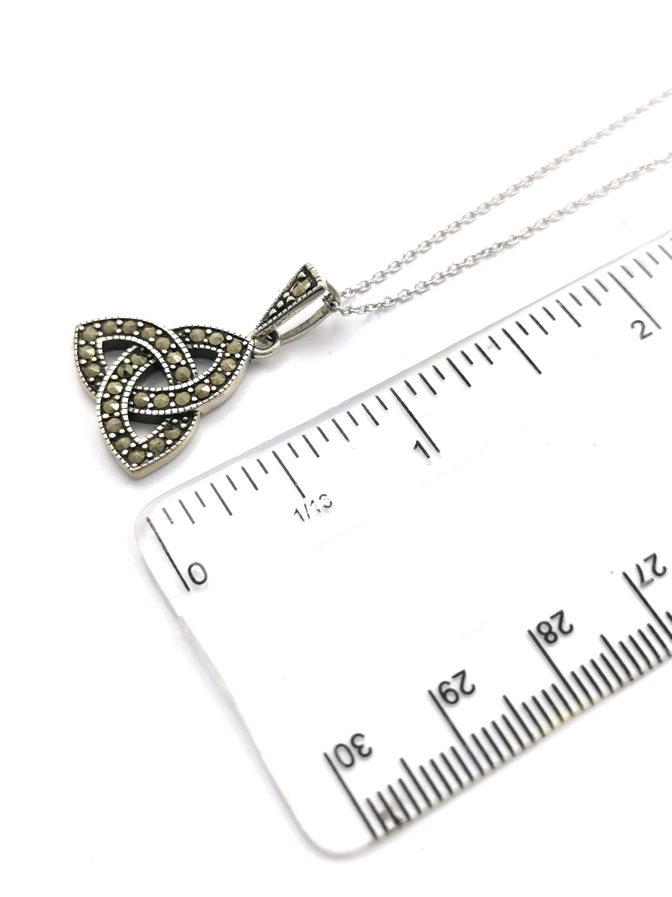 Sterling Silver Trinity Knot Pendant with… My Irish Jeweler