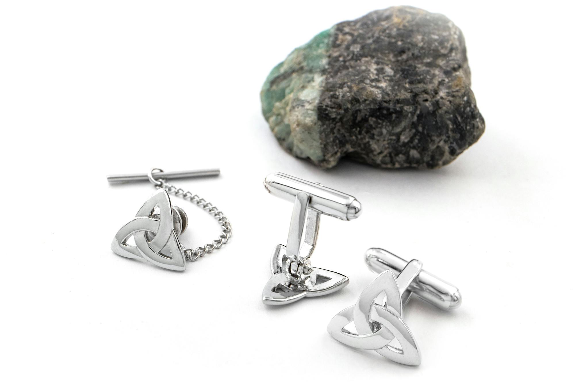 Trinity Pin Ring Sterling Silver Trinity Knot Tie Pin, From Ireland | My Irish Jeweler