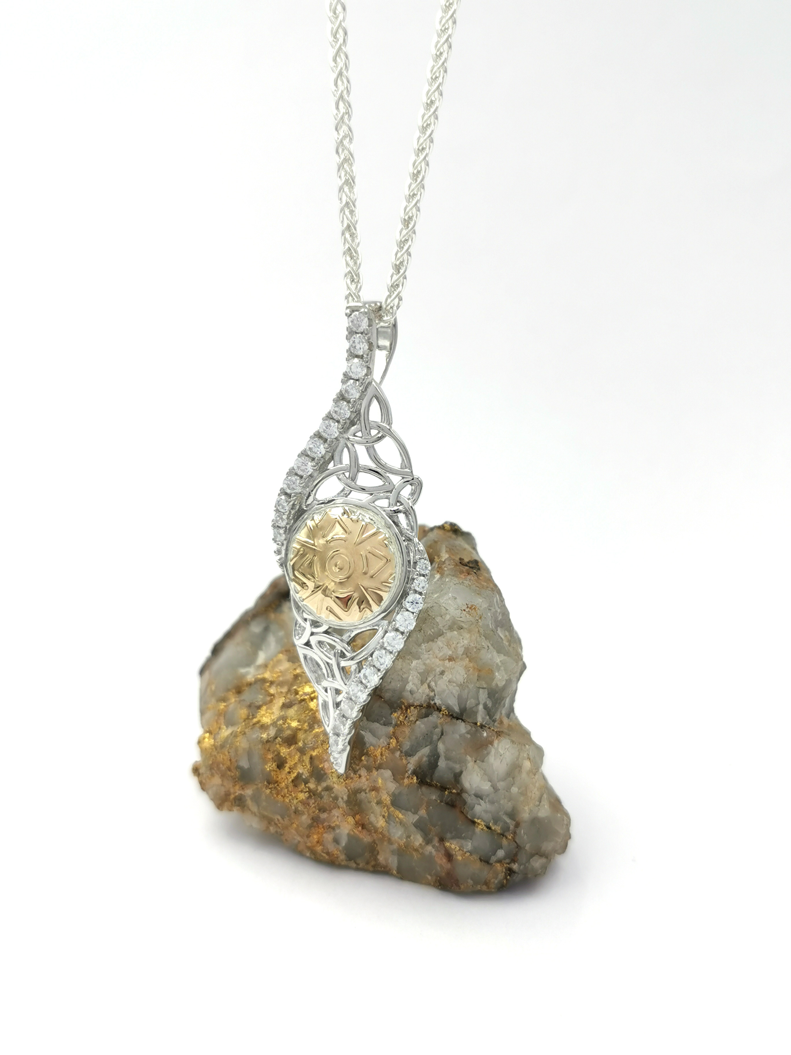 Silver Twist Warrior Necklace