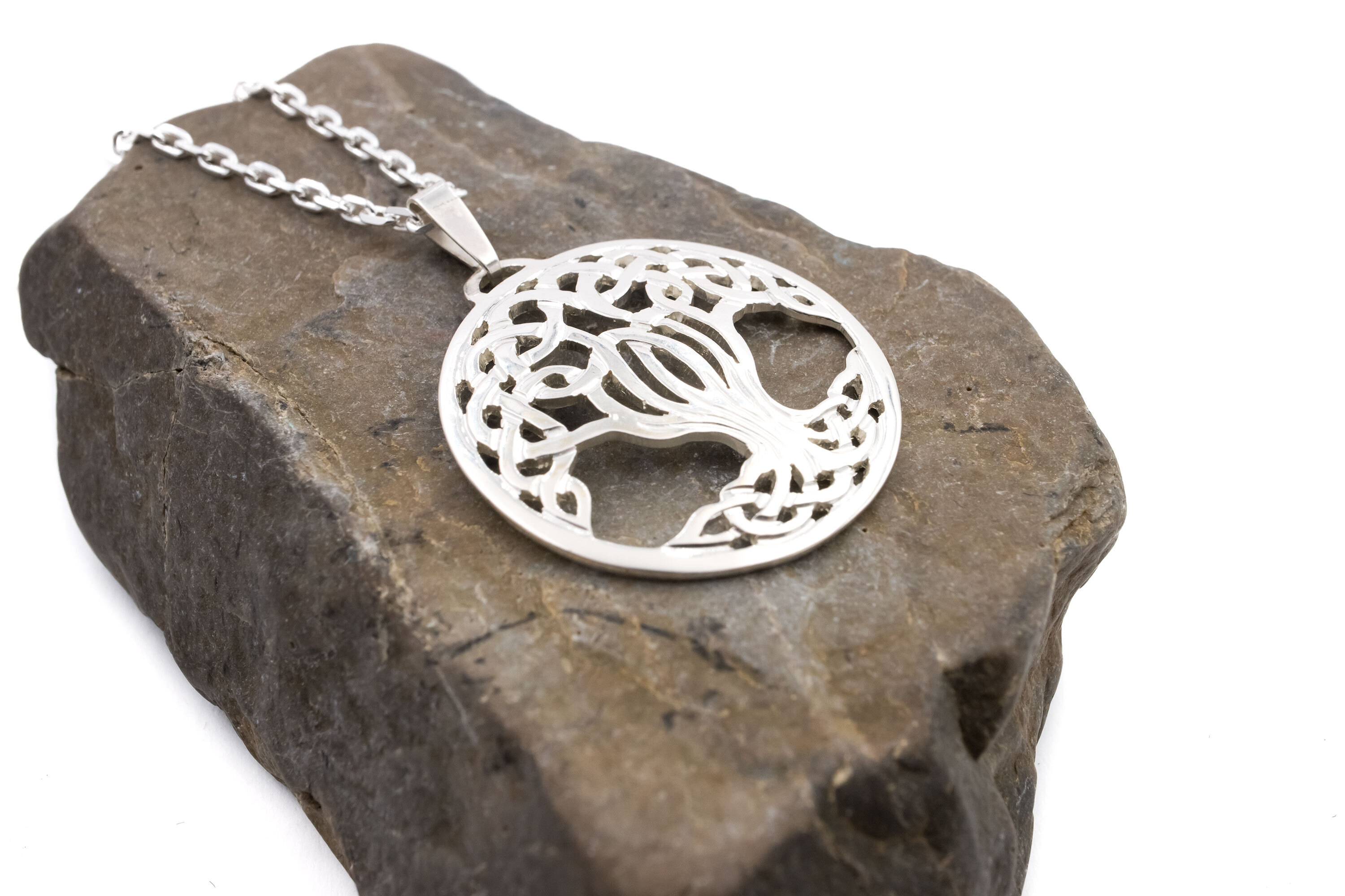 Small Gorgeous Sterling Silver Tree of Life Necklace
