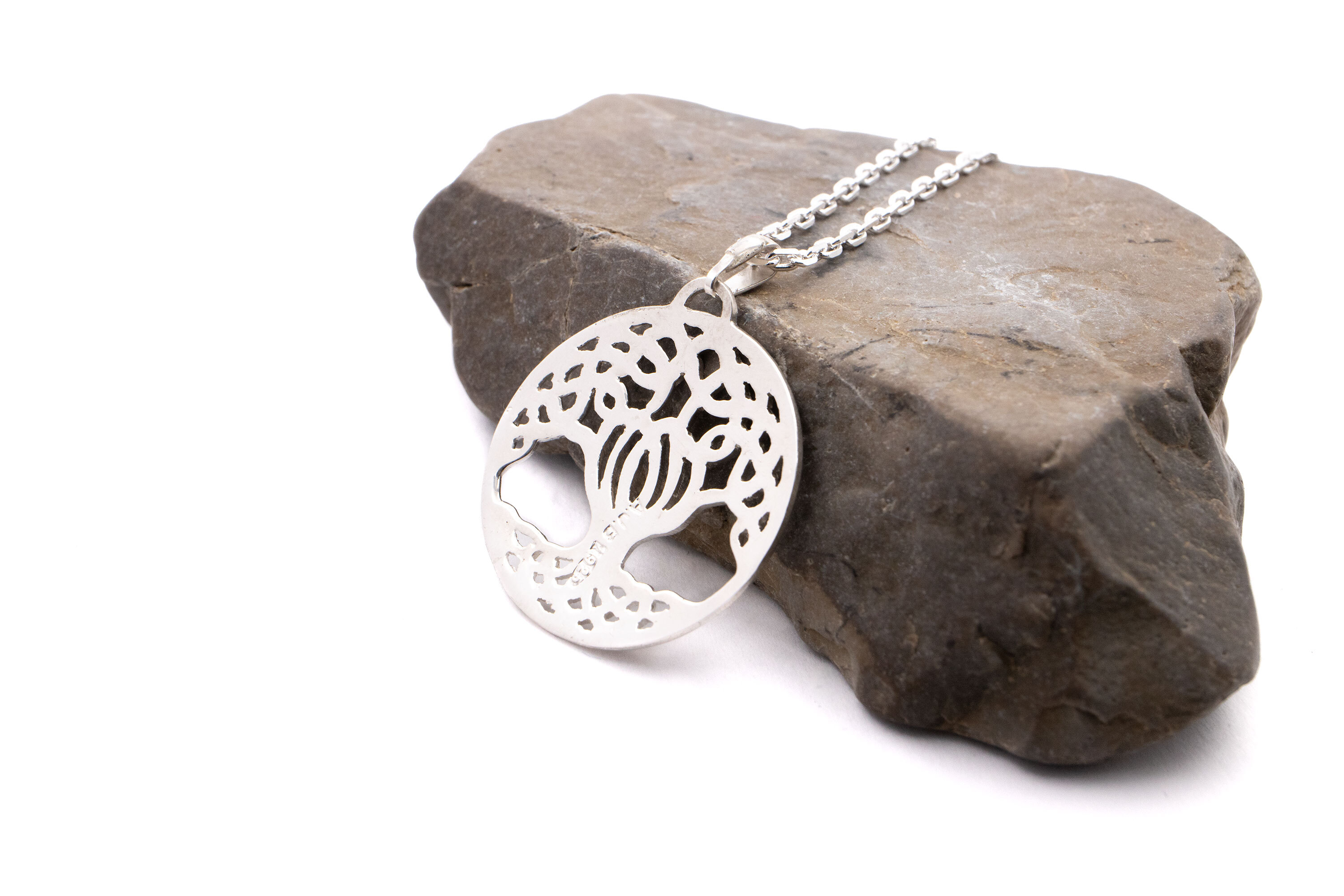 Small Genuine Sterling Silver Tree of Life Necklace