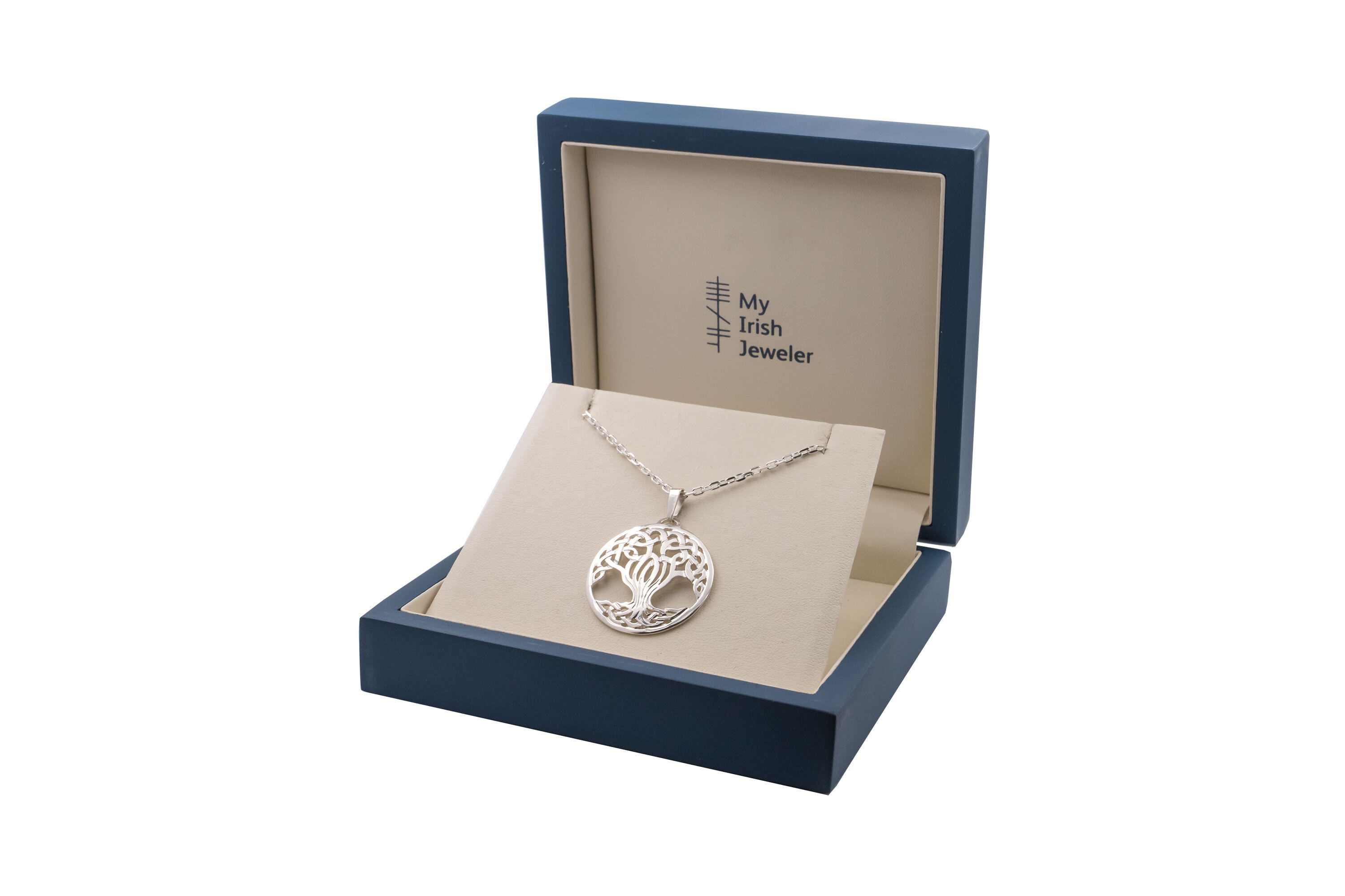 Small Tree of Life Necklace in Real Sterling Silver