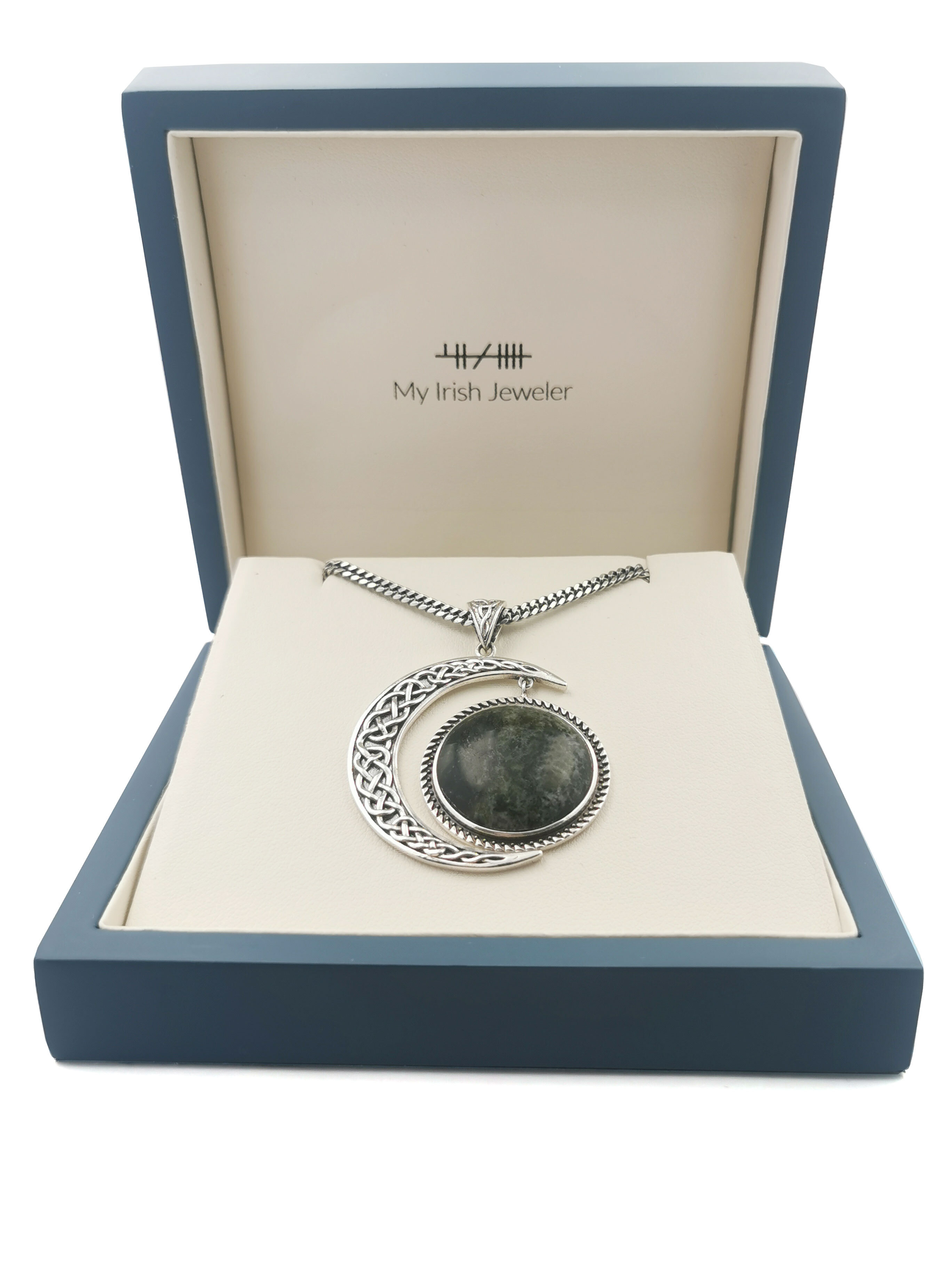 Womens Genuine Sterling Silver Celtic Knot Necklace. In Luxury Packaging.