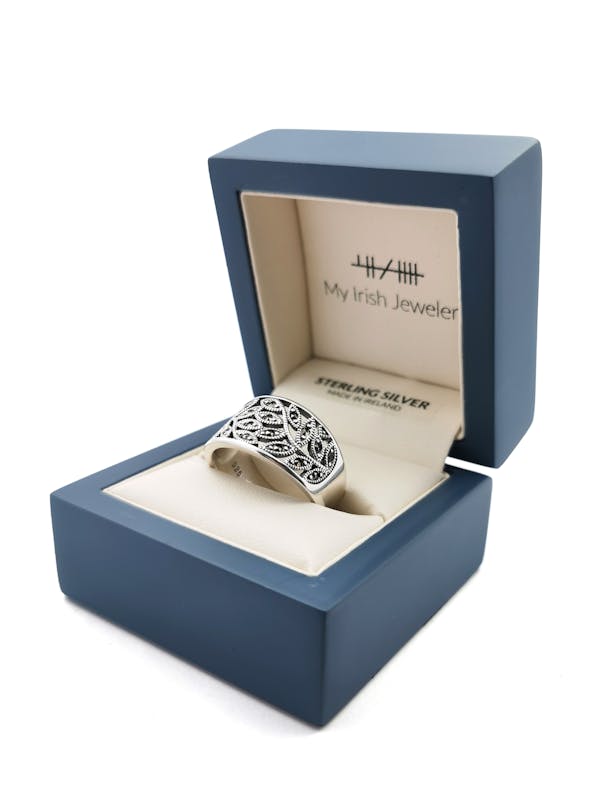 Attractive Sterling Silver Tree of Life Ring For Women. In Luxury Packaging.