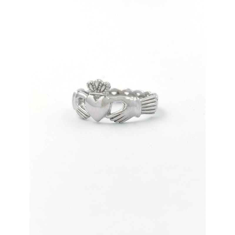 Romantic Sterling Silver Claddagh Ring For Women