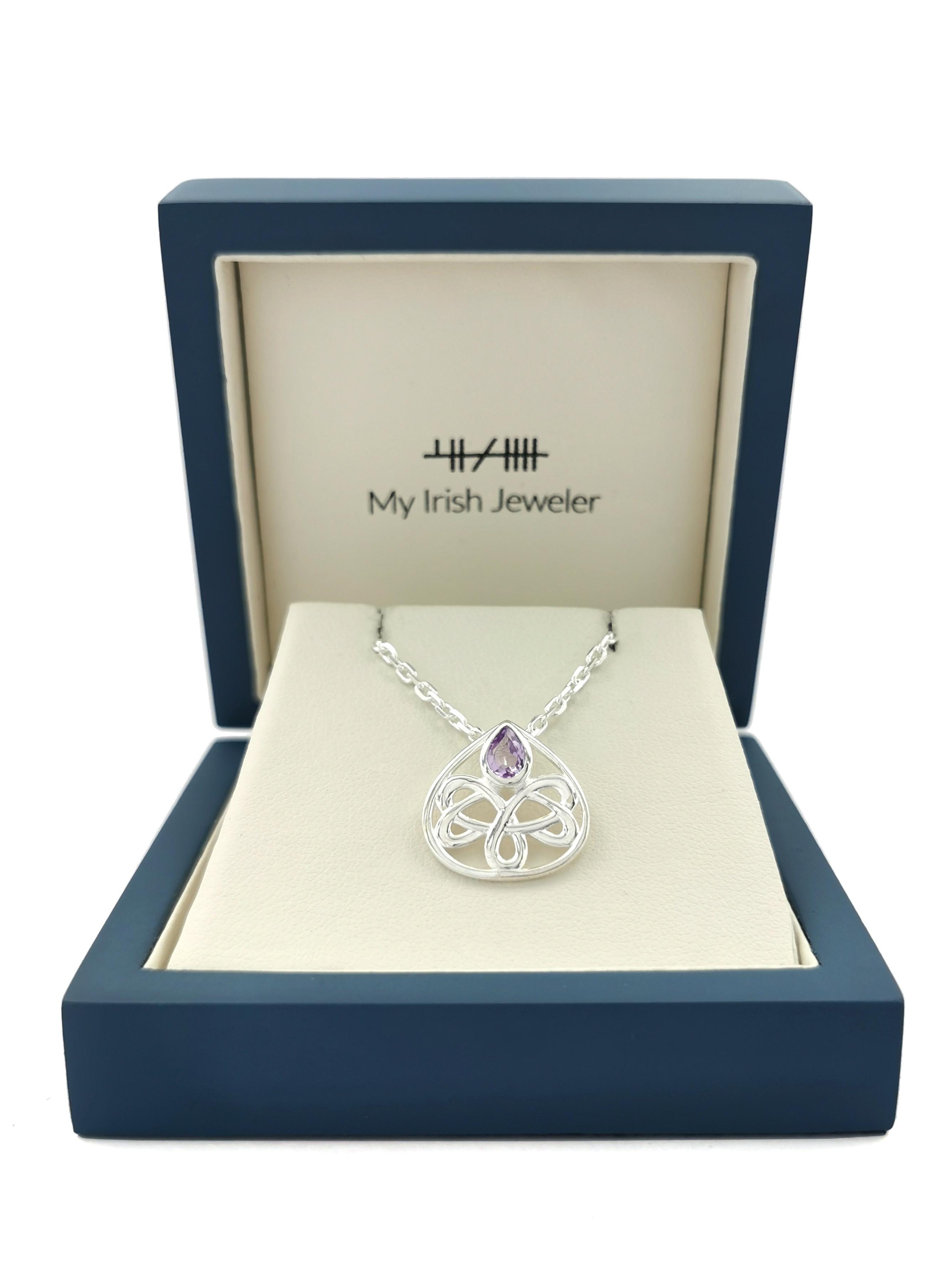 Gorgeous Sterling Silver Celtic Knot Necklace For Women. In Luxury Packaging.