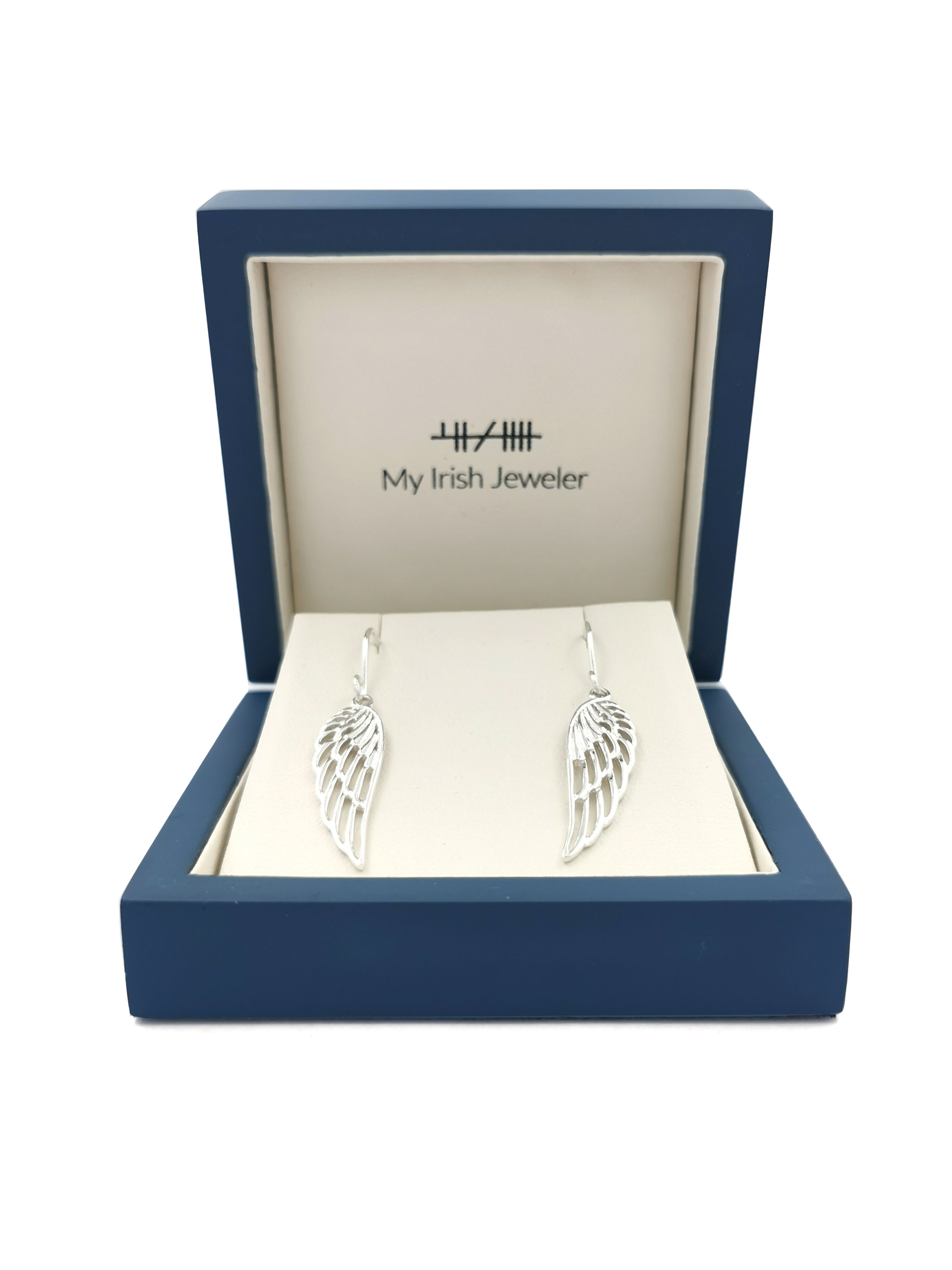 Sterling Silver Heritage Angel Wing Earrings My Irish Jeweler