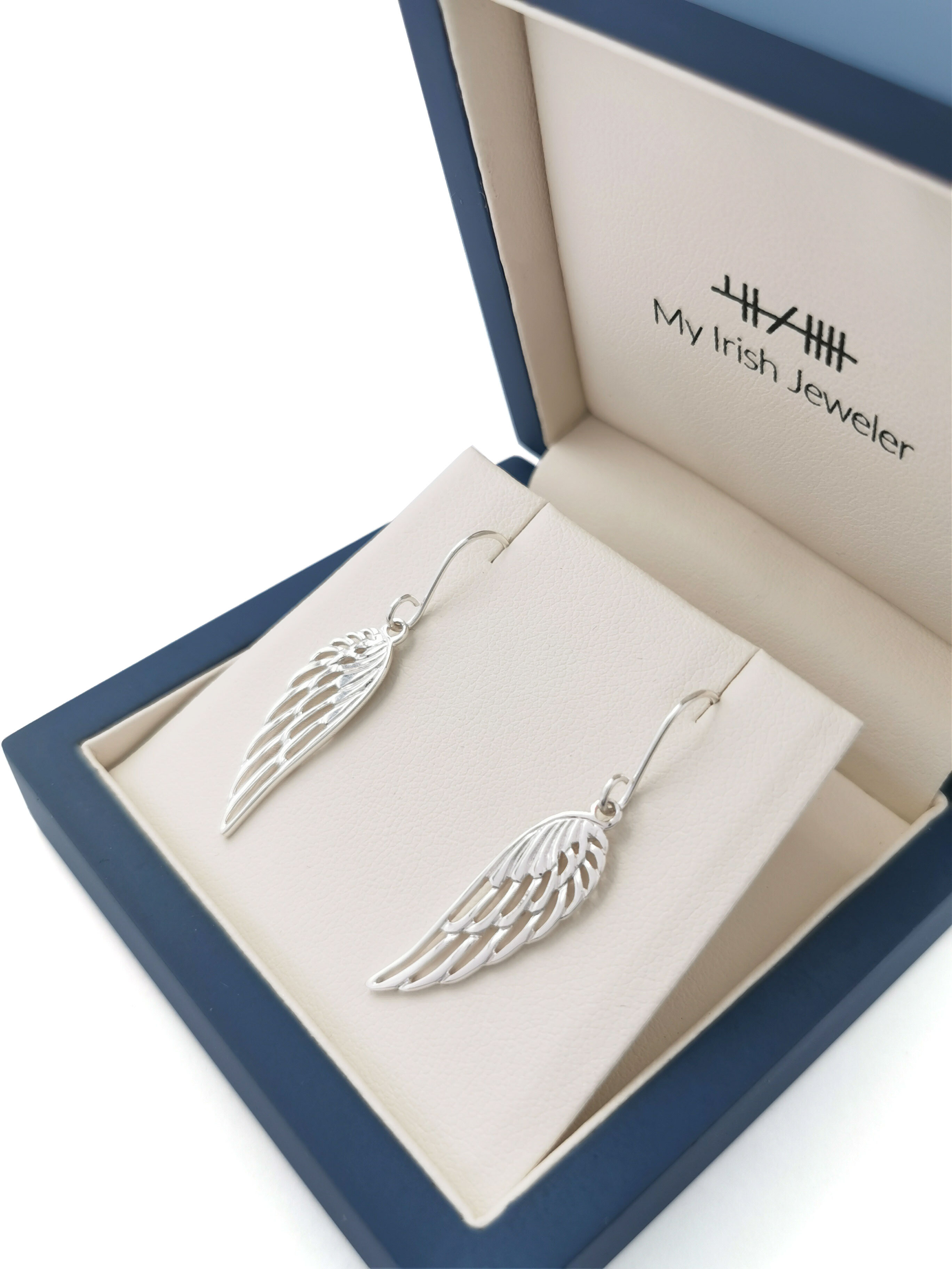 Irish Sterling Silver Celtic Knot Earrings For Women. In Luxury Packaging.