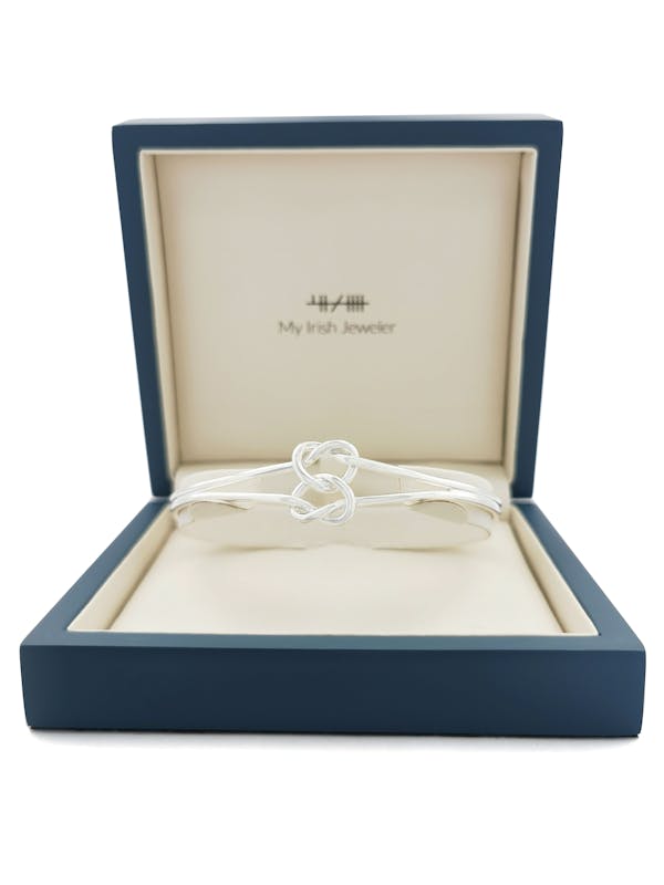Striking Sterling Silver Celtic Knot Bracelet For Women. In Luxury Packaging.
