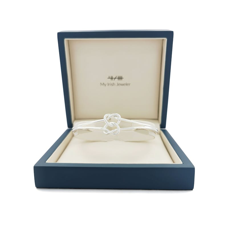Striking Sterling Silver Celtic Knot Bracelet For Women. In Luxury Packaging.