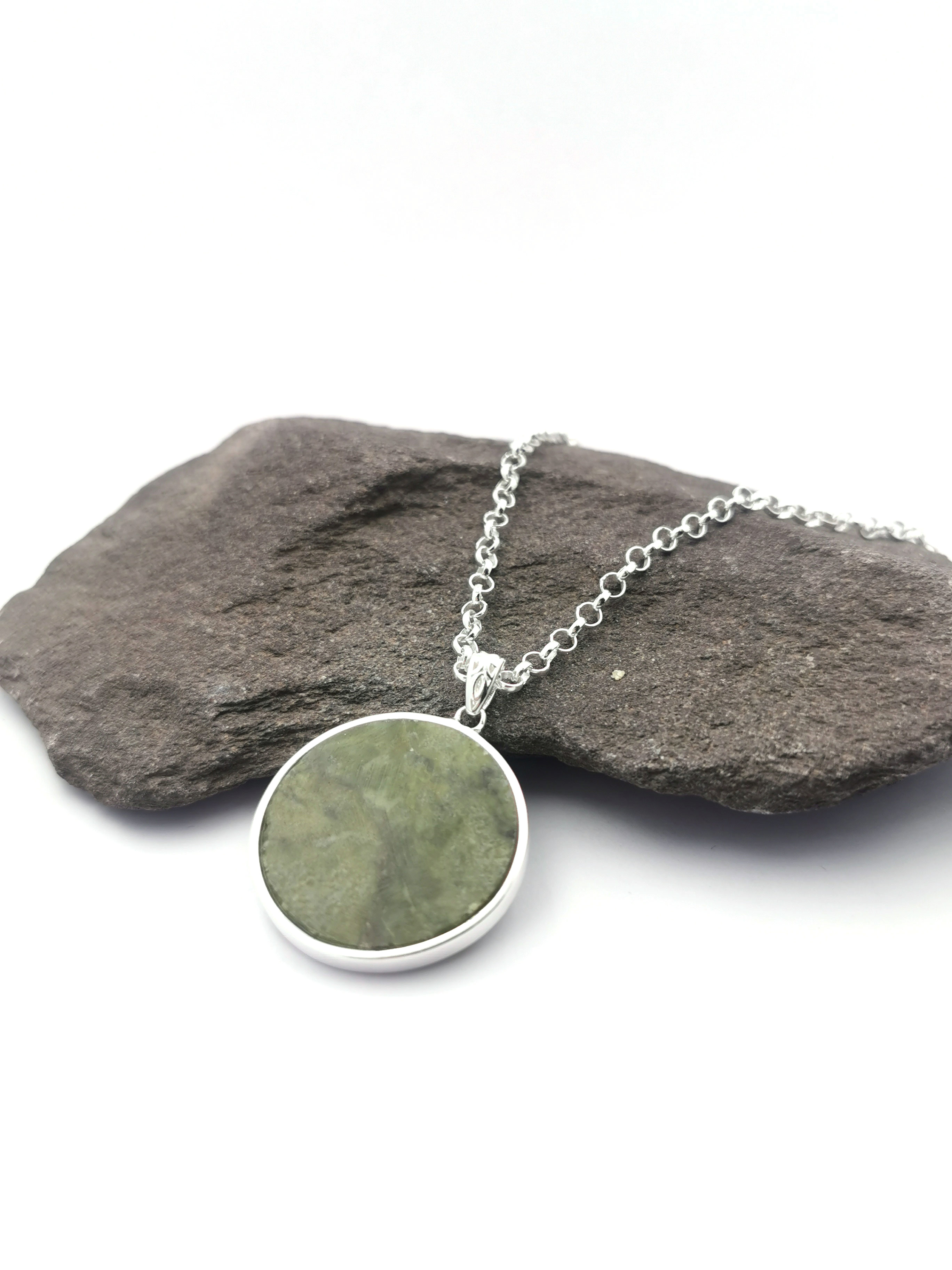 Connemara Marble & Tree of Life - Reverse of Pendant