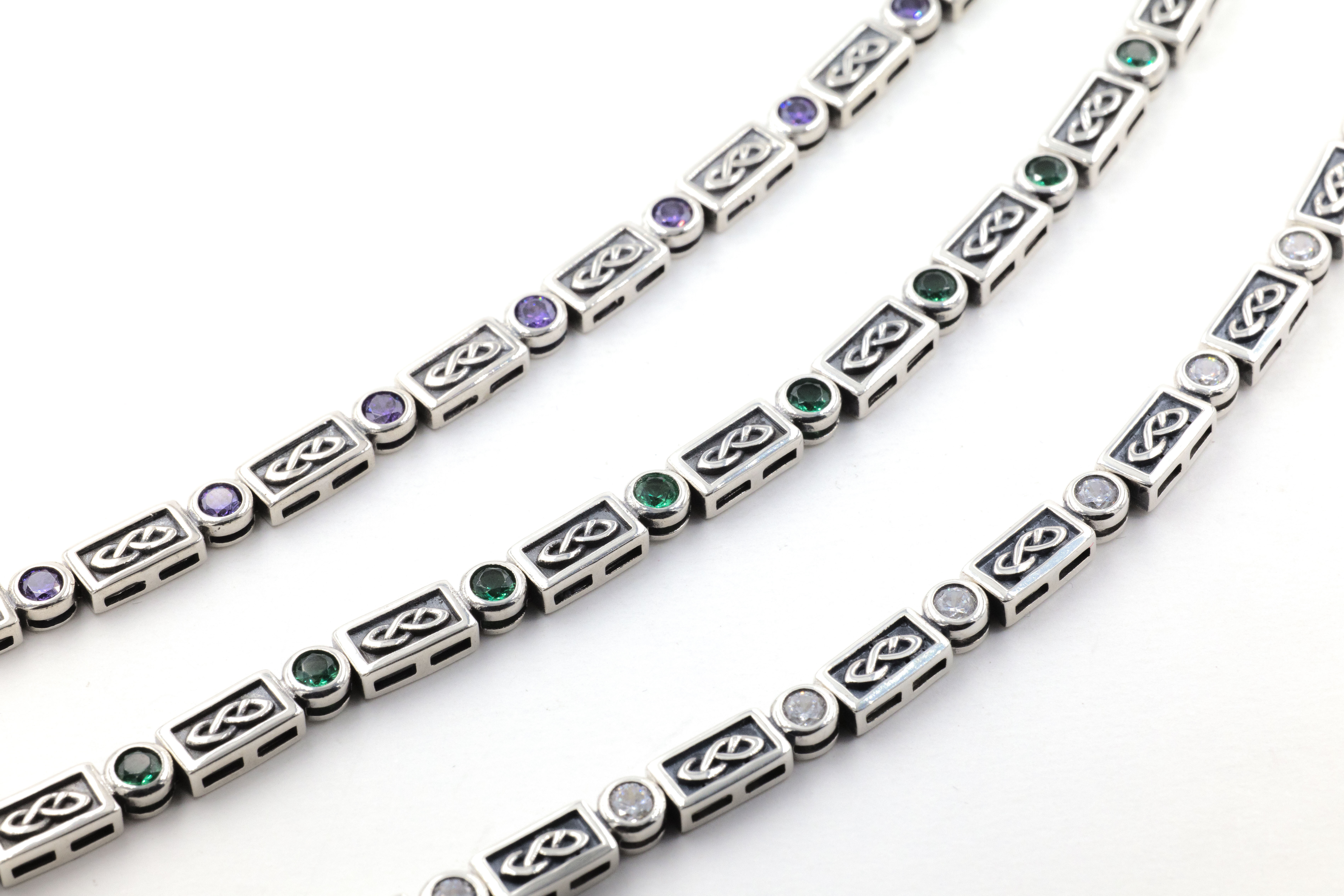 Real Sterling Silver Celtic Knot Bracelet For Women With a Oxidised Finish