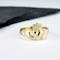 10k Gold Ladies Claddagh Ring with Celtic Braid Band - Gallery