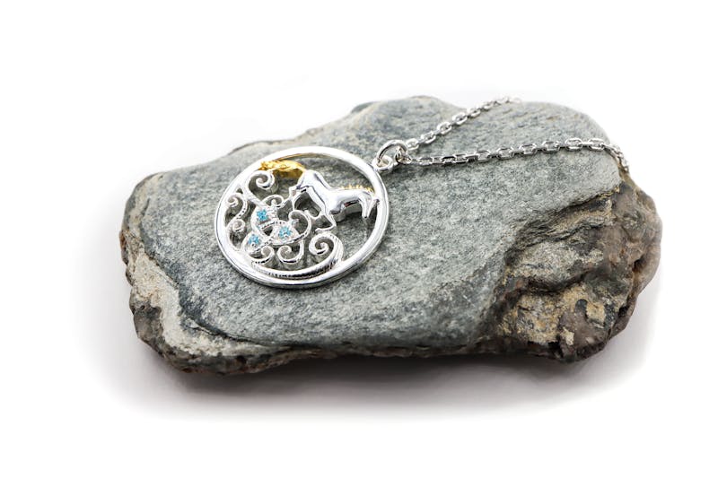 Womens Sterling Silver Folklore Necklace