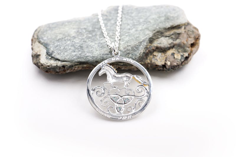 Striking Sterling Silver Folklore Necklace For Women
