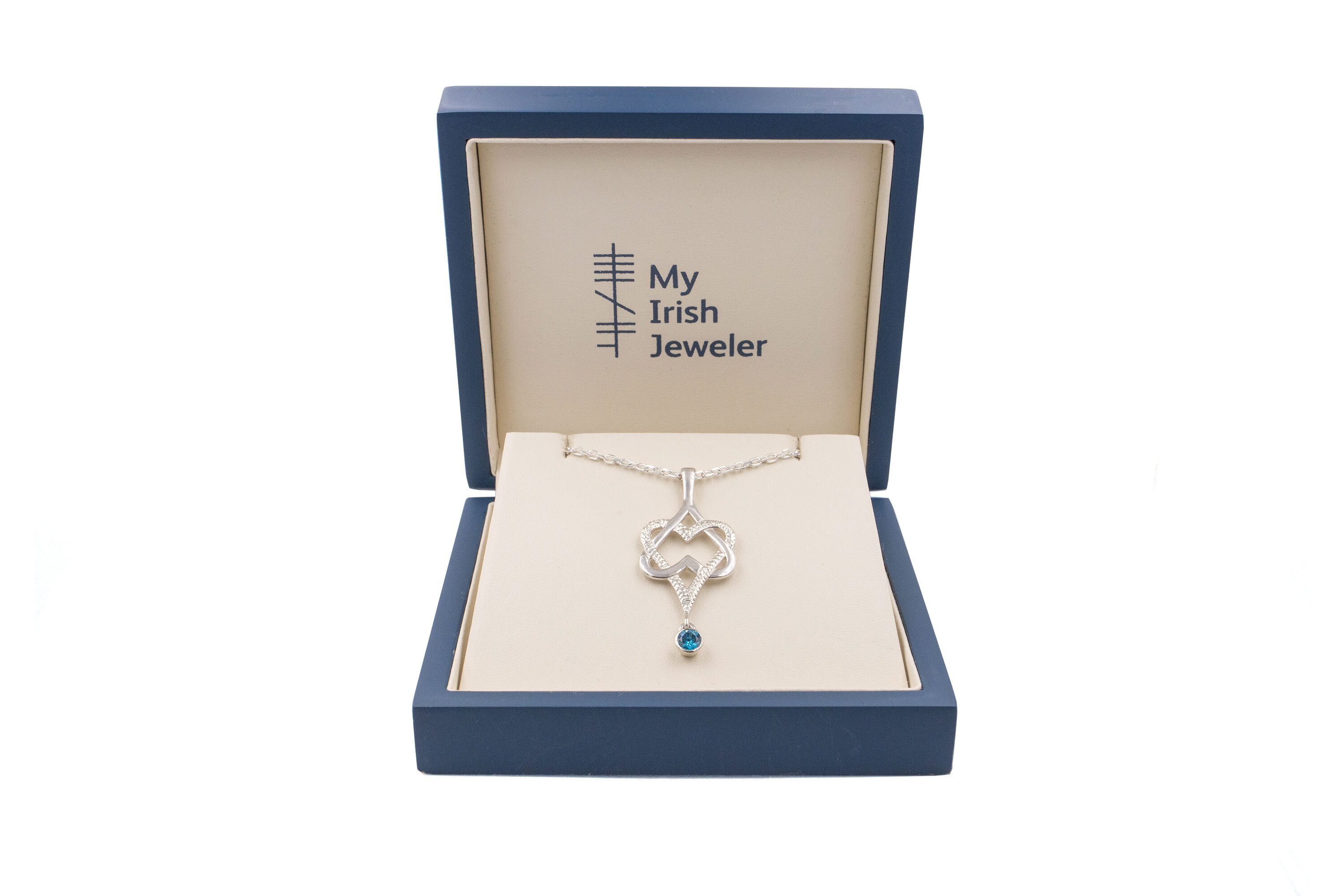 Attractive Sterling Silver Celtic Knot Necklace For Women. In Luxury Packaging.