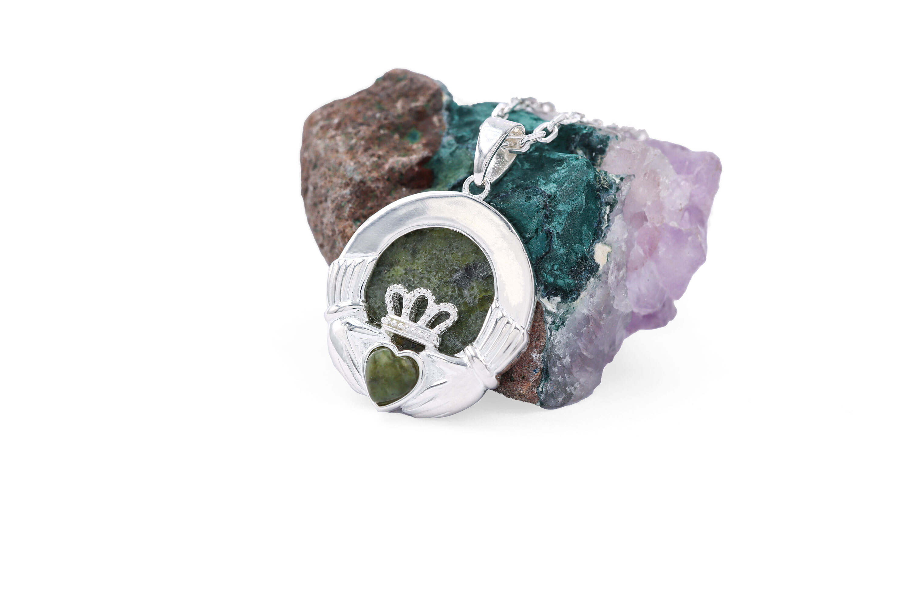 Irish Sterling Silver Connemara Marble Gift Set For Women
