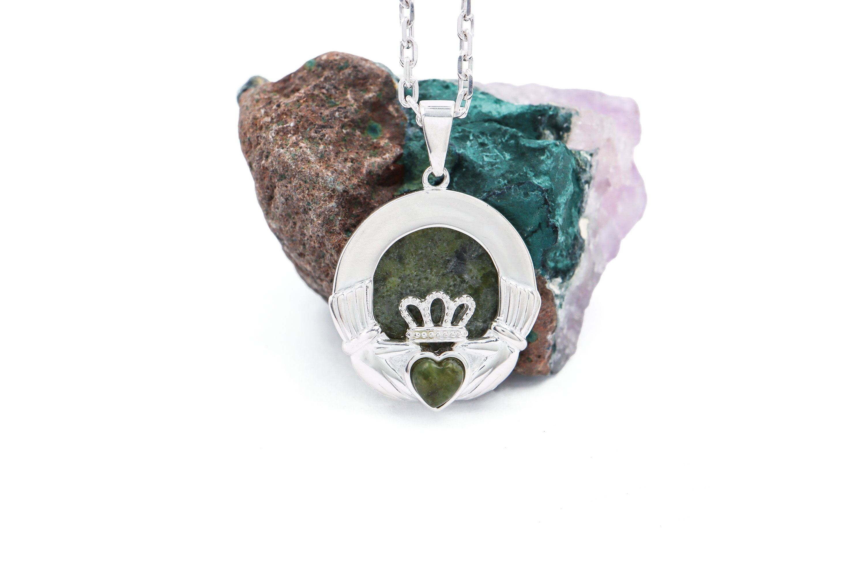 Womens Connemara Marble Gift Set in Real Sterling Silver