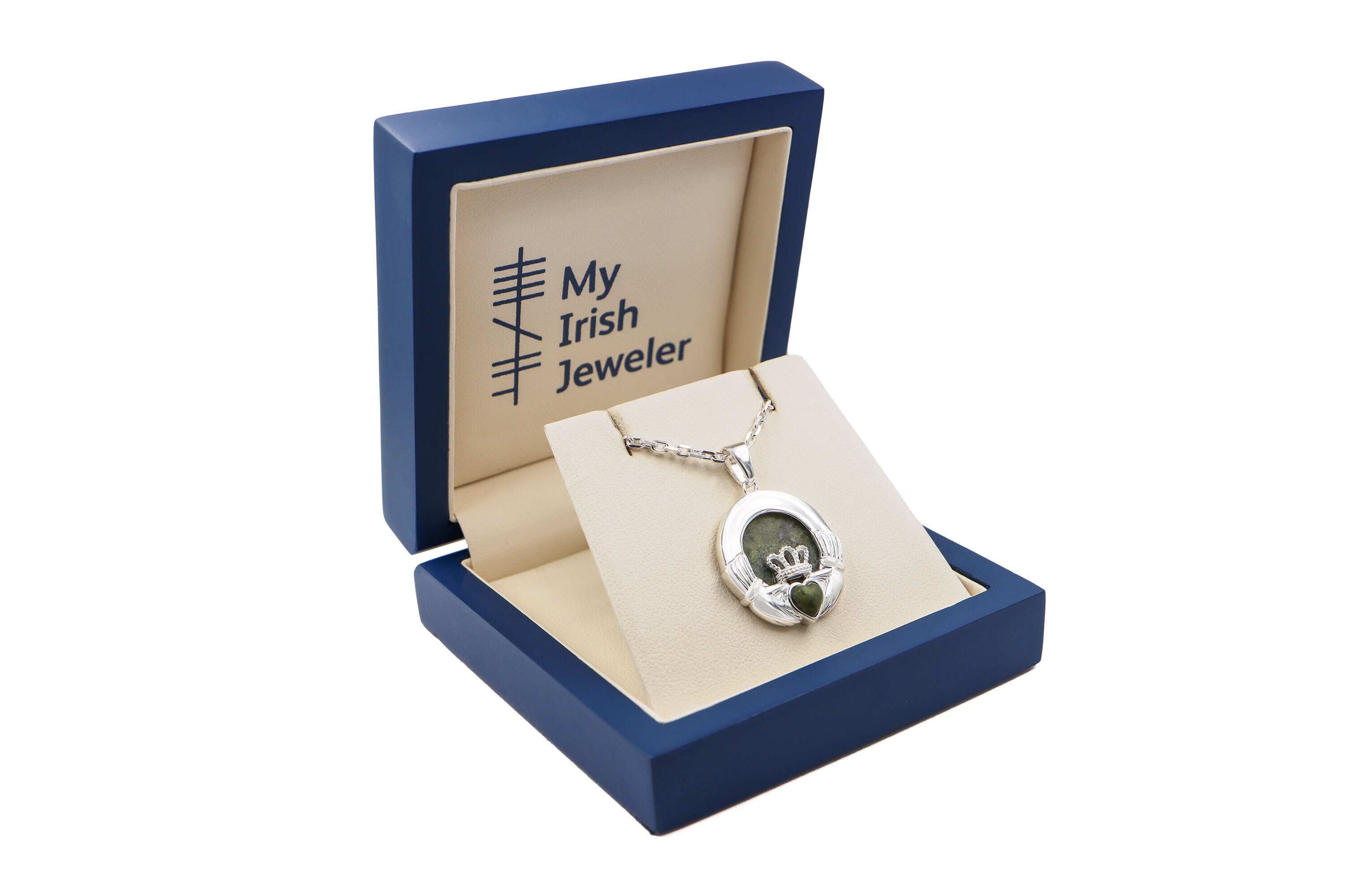 Genuine Sterling Silver Connemara Marble Gift Set For Women