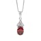 Striking Sterling Silver January Birthstone Necklace For Women - Gallery