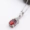 Womens Attractive Sterling Silver January Birthstone Necklace - Gallery