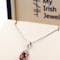 Womens Sterling Silver January Birthstone Necklace - Gallery