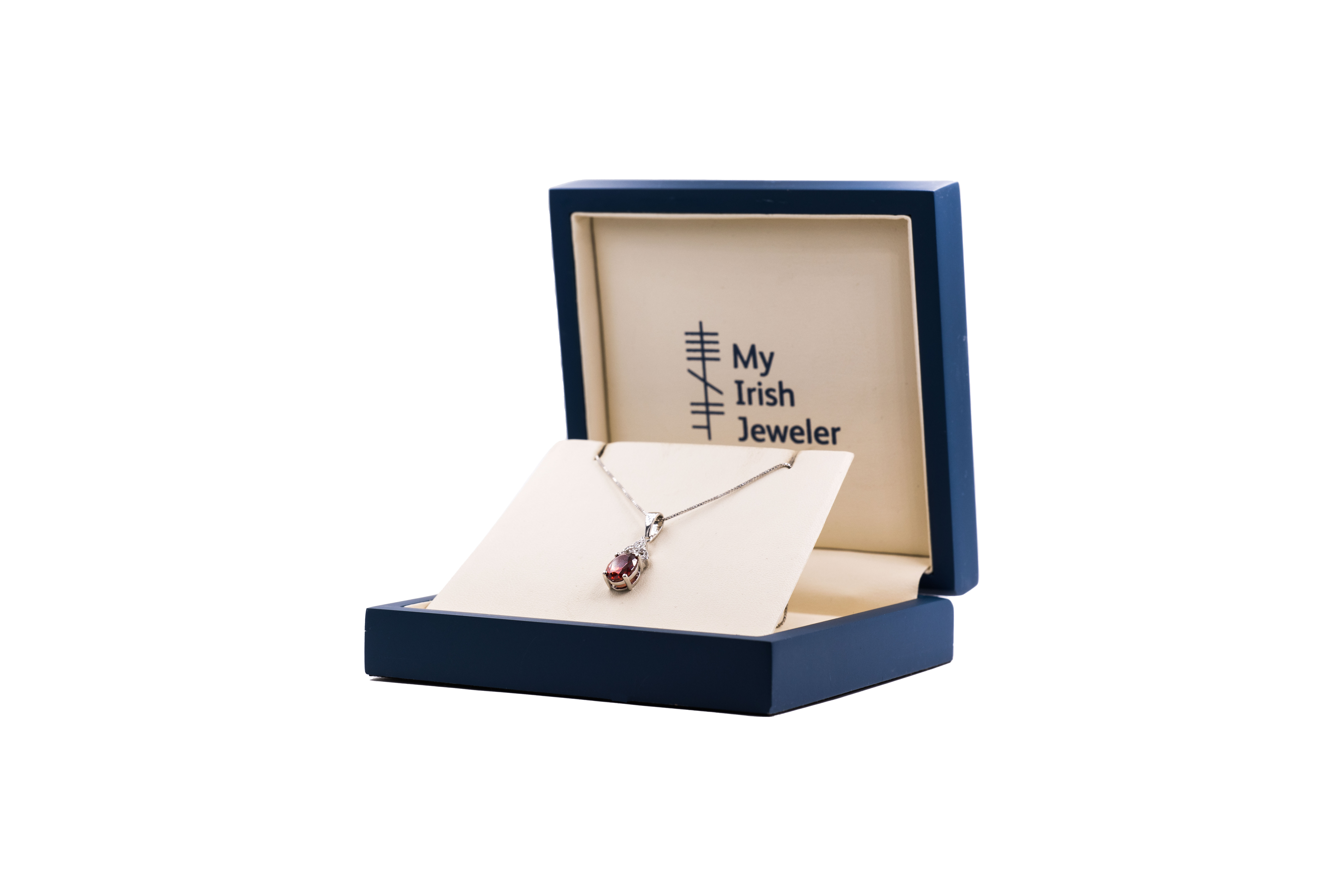 Striking Sterling Silver January Birthstone Necklace For Women