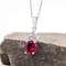 Womens July Birthstone Necklace in Sterling Silver - Gallery