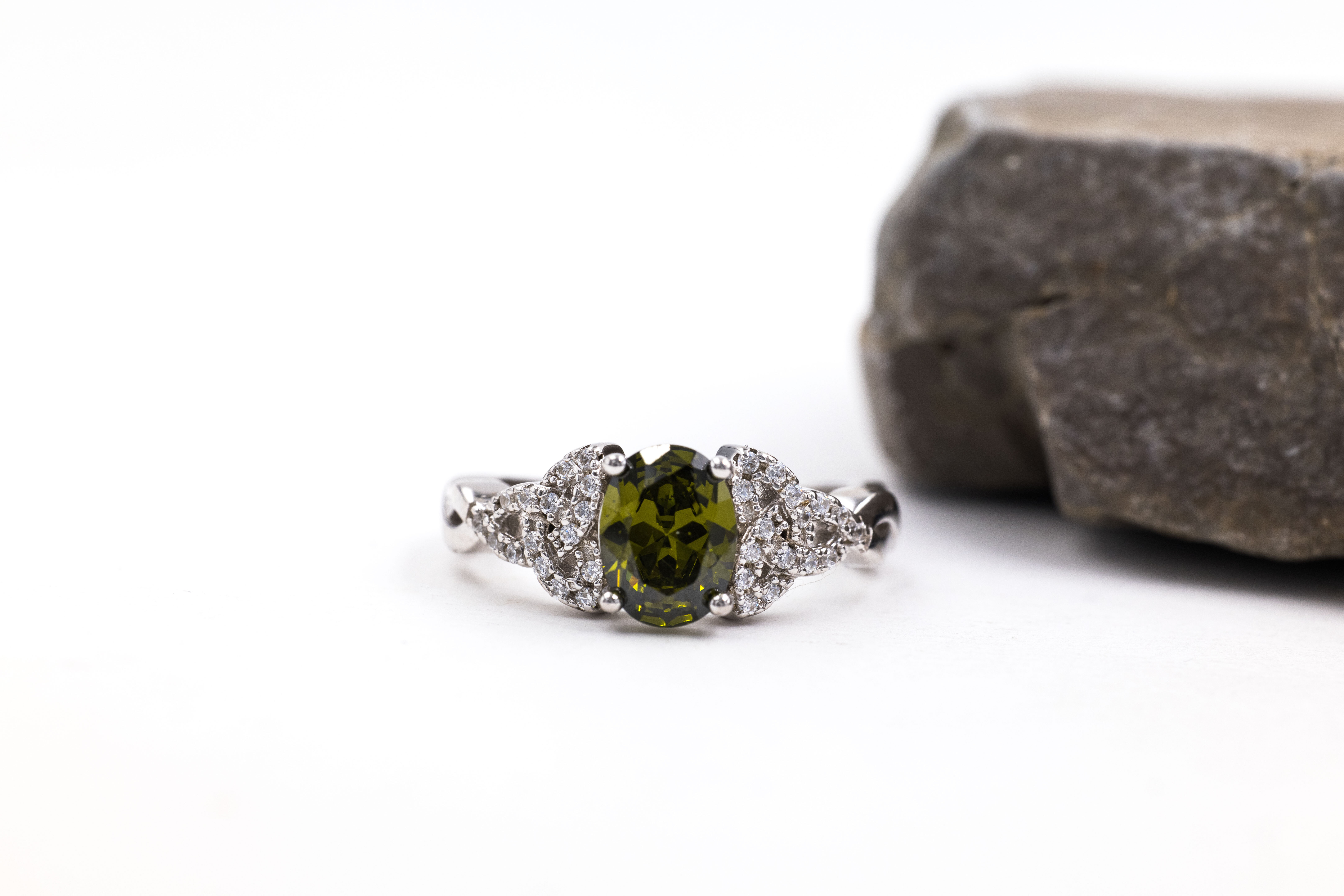 Authentic Sterling Silver August Birthstone 2.0mm Ring For Women