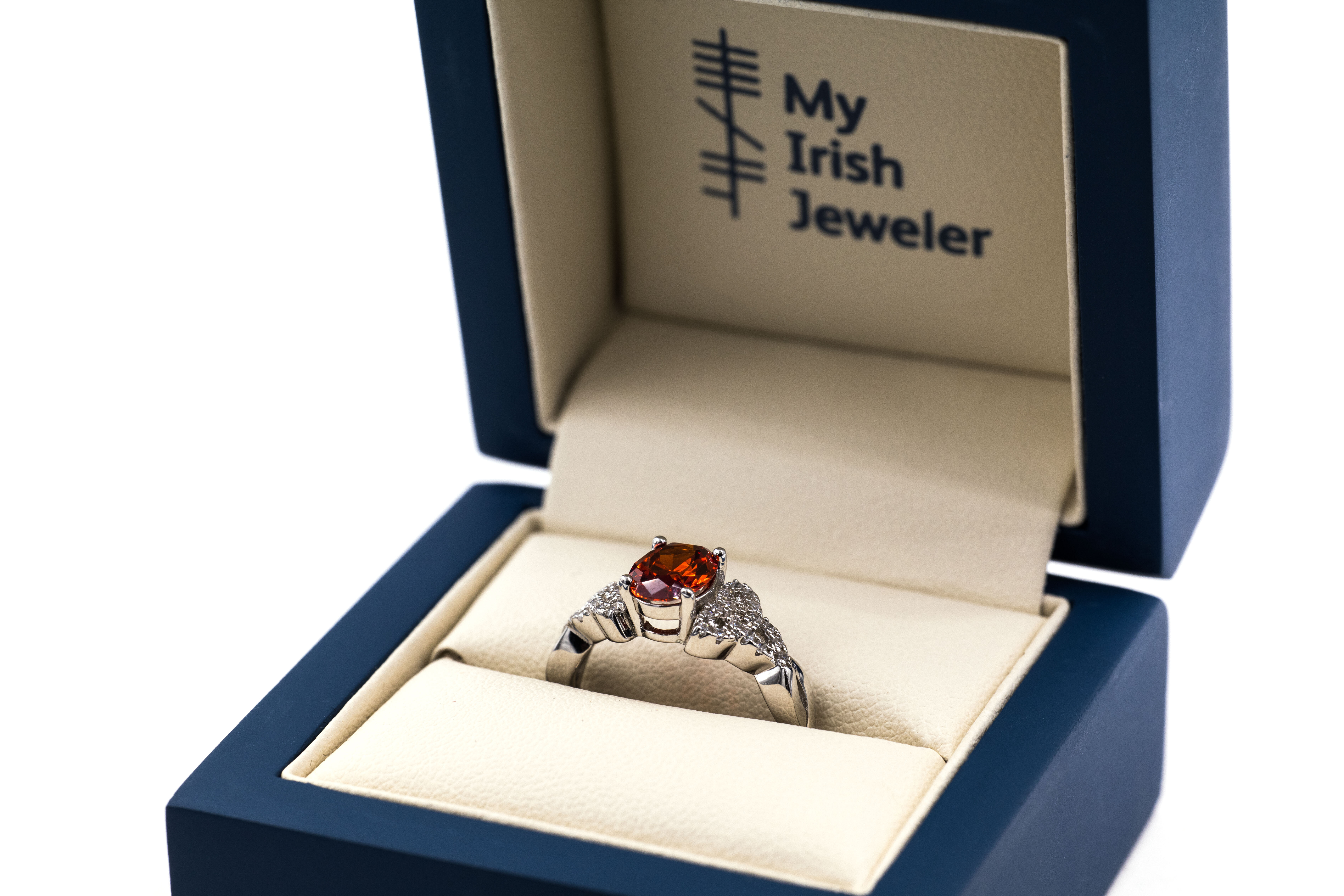 Attractive Sterling Silver January Birthstone Anniversary Ring For Women