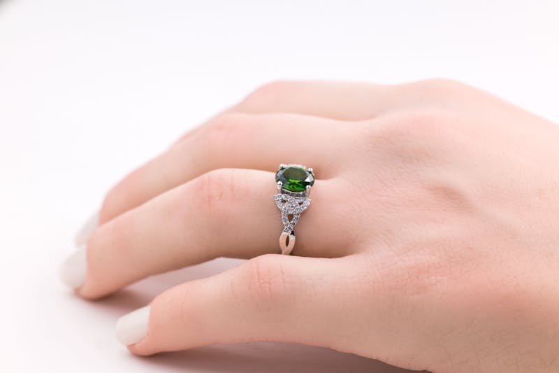 Gorgeous Sterling Silver None Birthstone Ring For Women