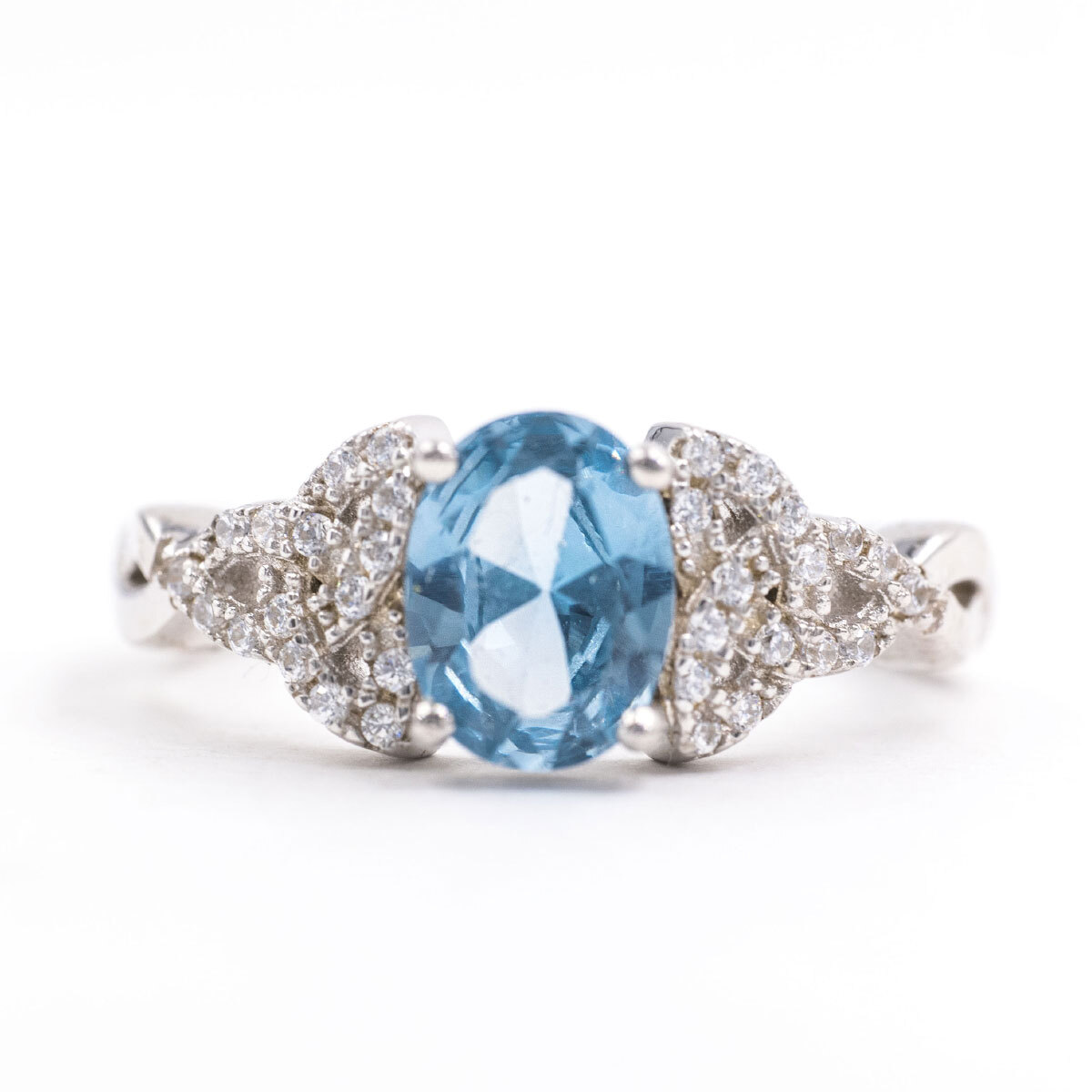Trinity Knot Birthstone Ring