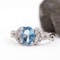Striking Sterling Silver December Birthstone Ring For Women - Gallery