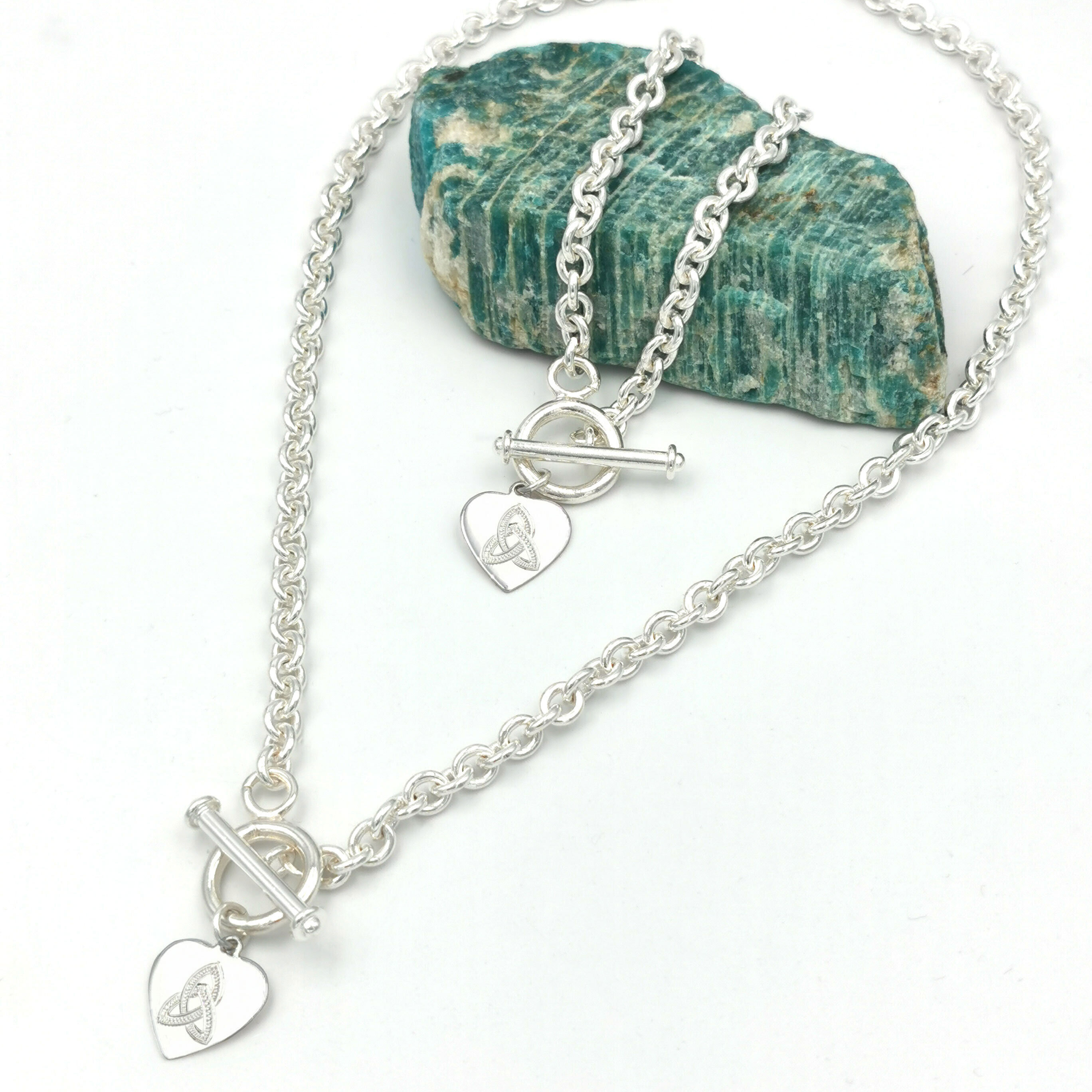 Sterling Silver Hand Engraved Trinity Knot… My Irish Jeweler