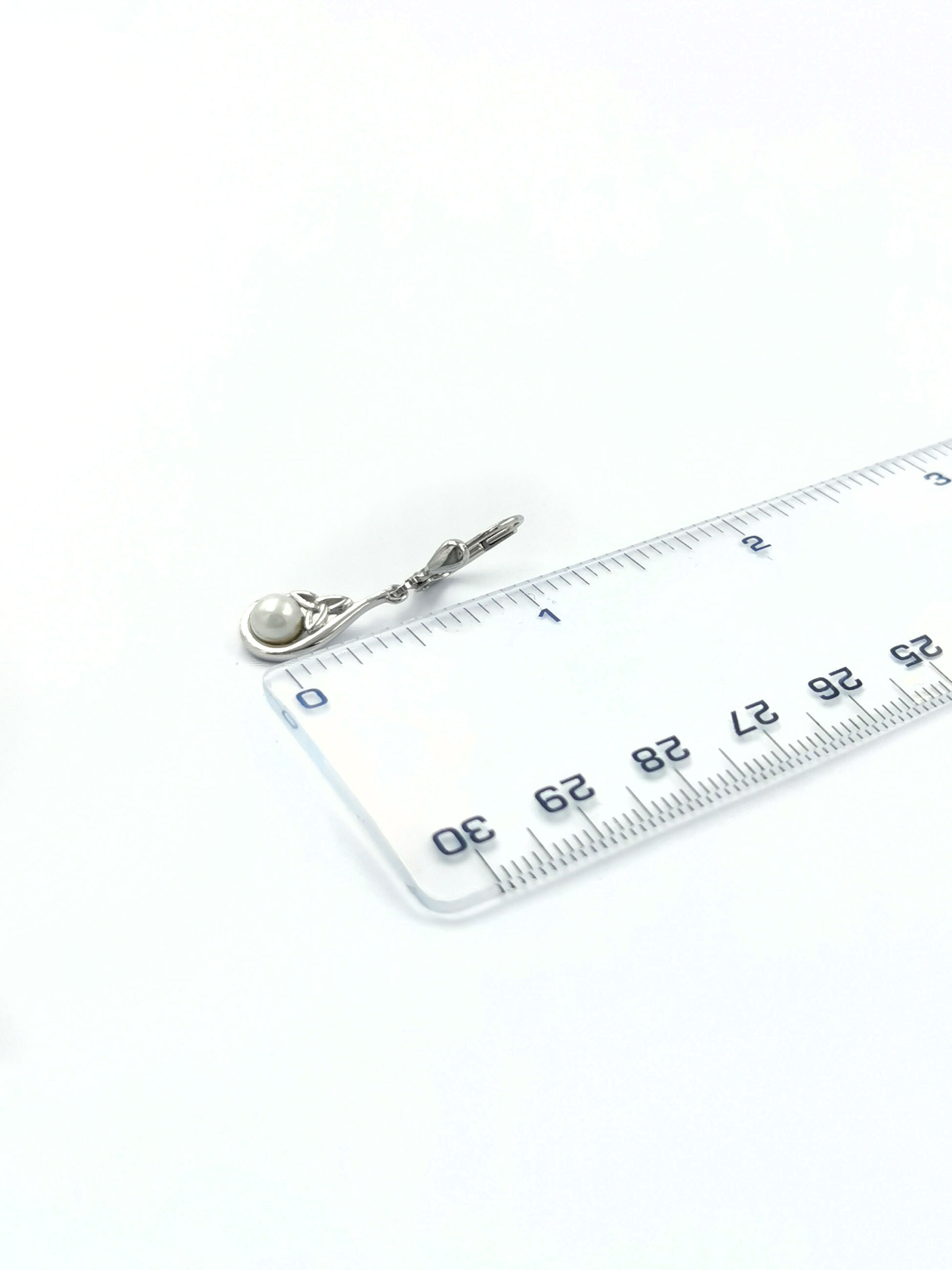 Womens Trinity Knot Gift Set in Sterling Silver. Picture For Scale.