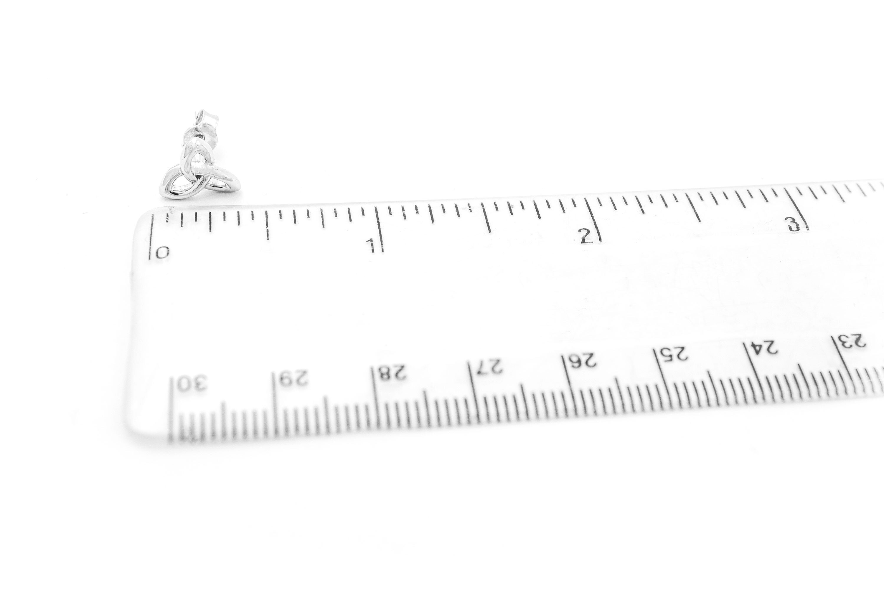 Striking Sterling Silver Trinity Knot Earrings For Women