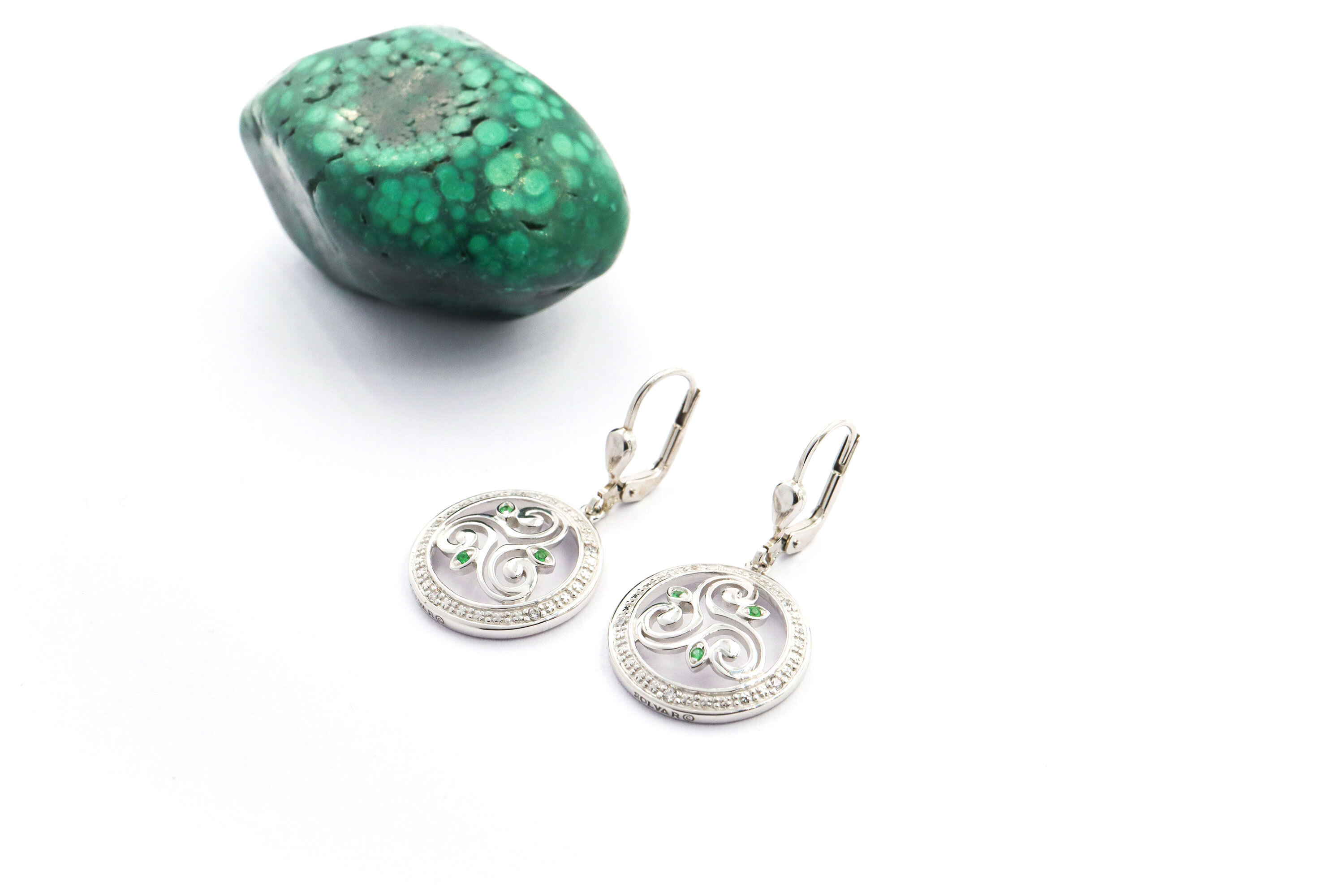 Womens Irish Sterling Silver Triskele & Newgrange Gift Set