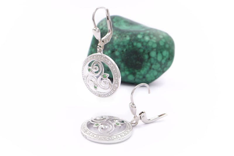 Real Sterling Silver Triskele Gift Set For Women