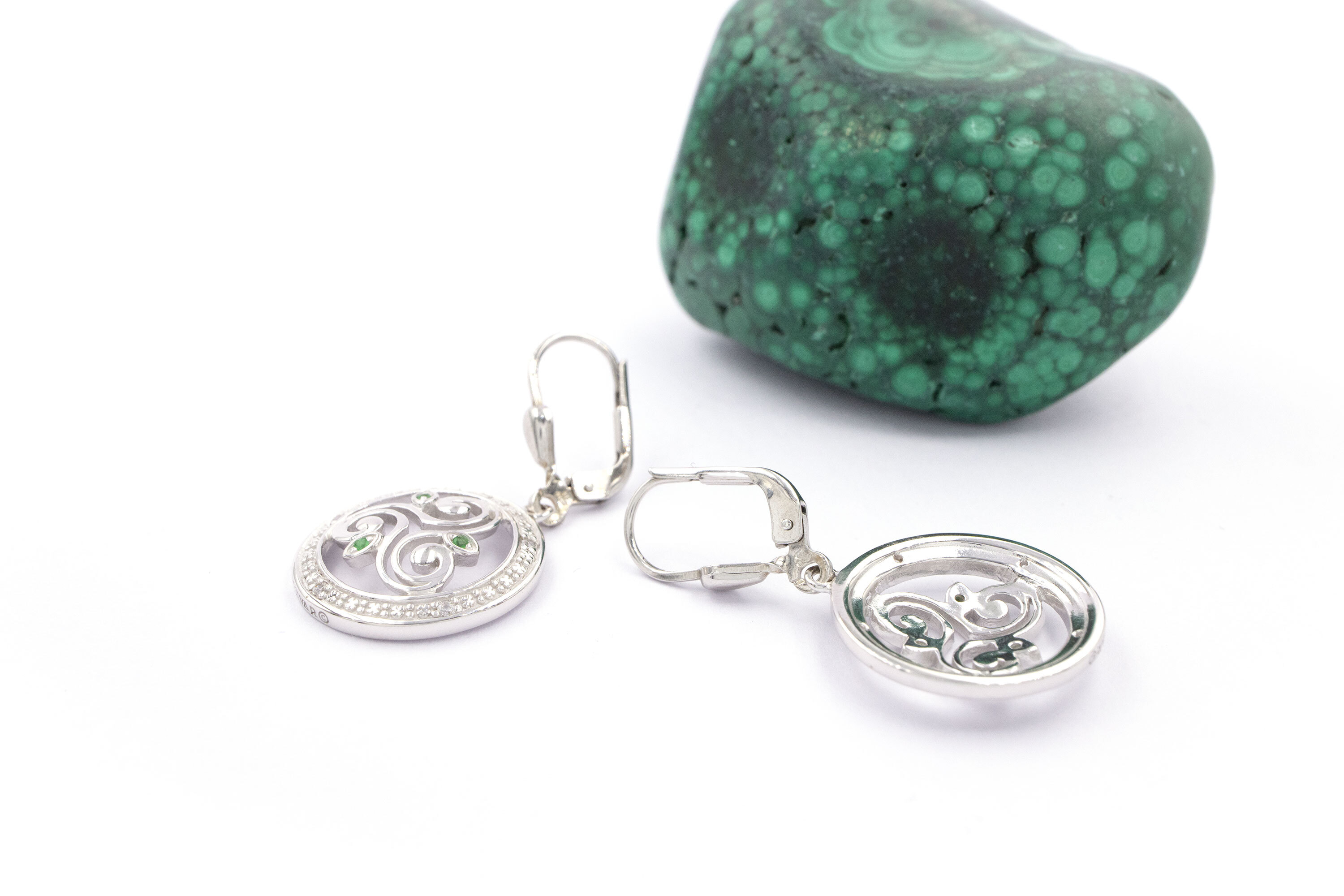 Striking Sterling Silver Triskele Gift Set For Women