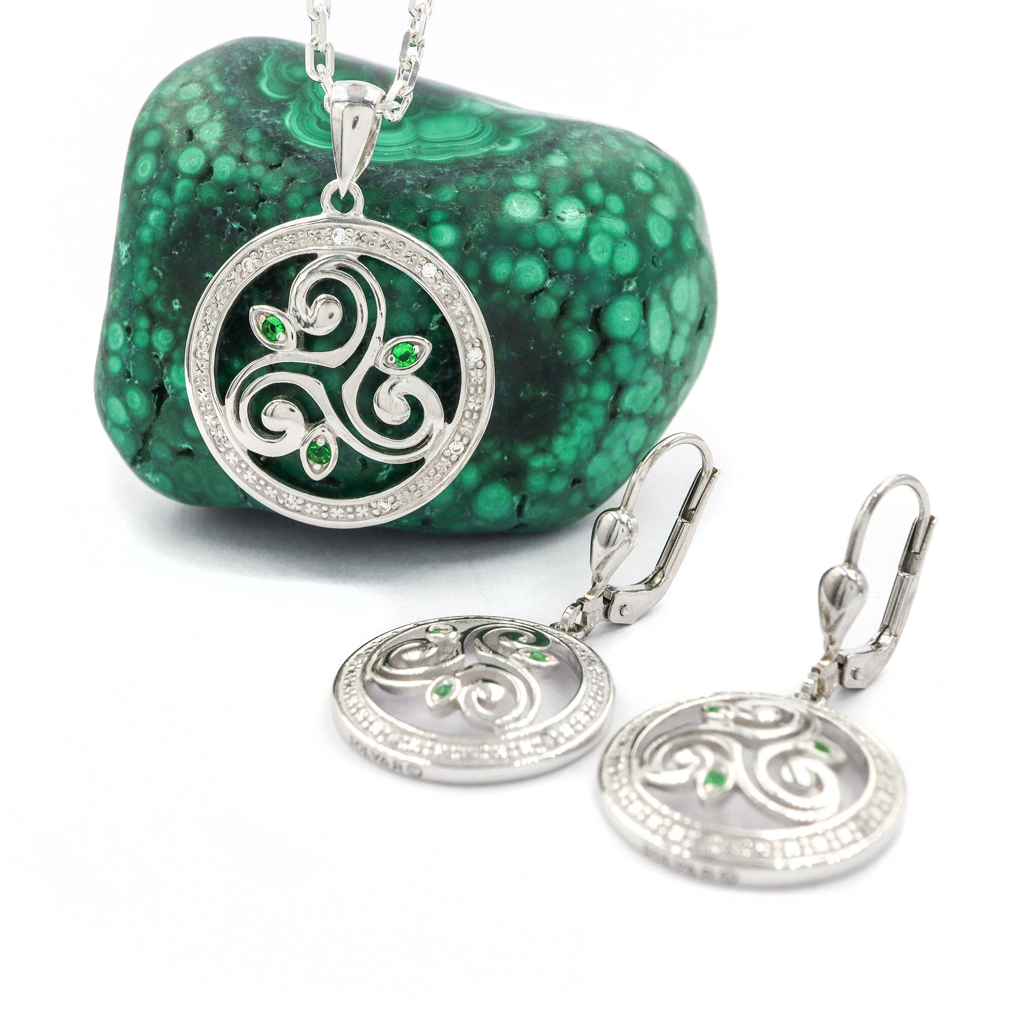 Drop Earring and Necklace Set