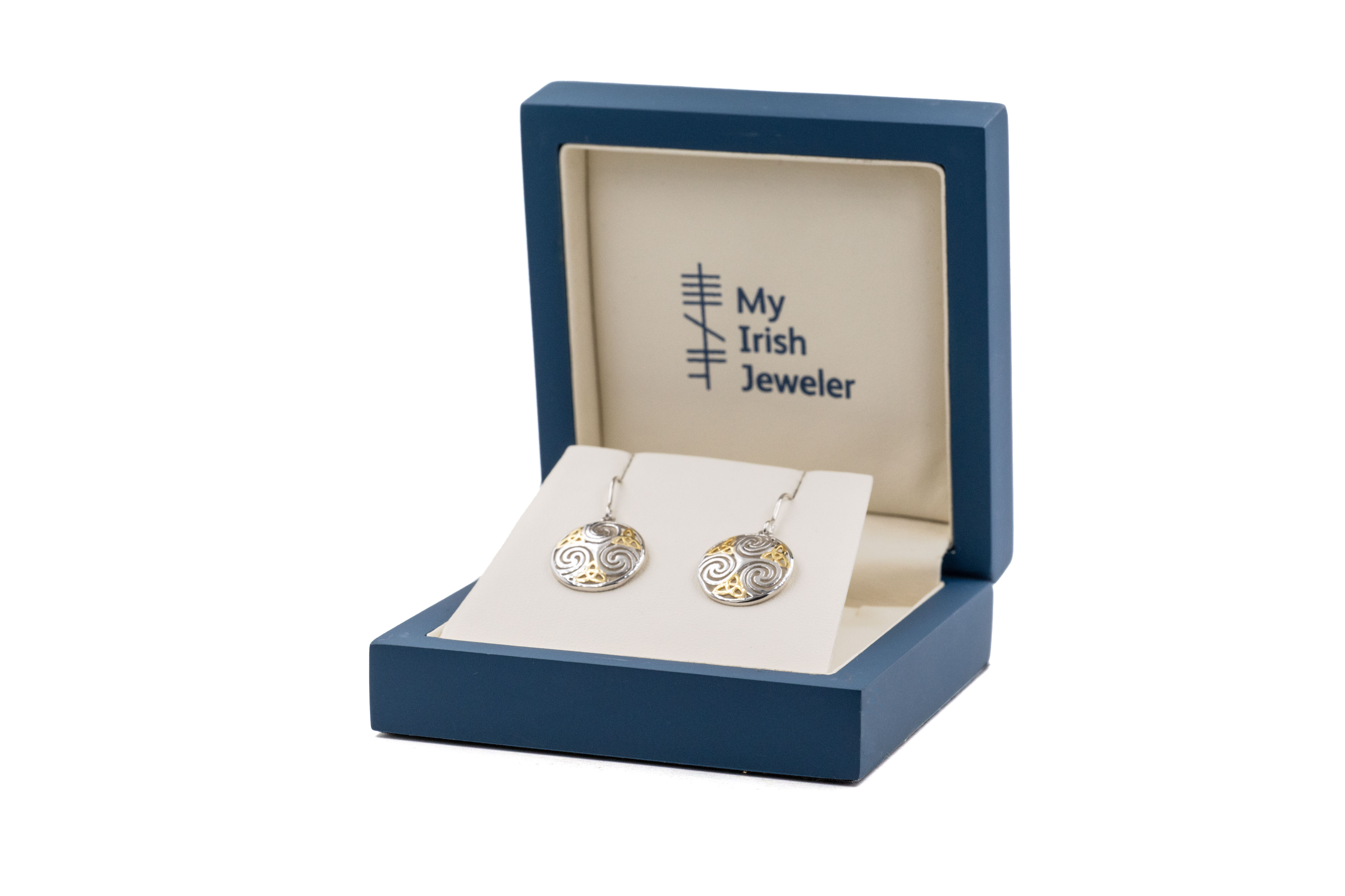 Real Sterling Silver Triskele & Trinity Knot Earrings For Women With a Polished Finish. In Luxury Packaging.