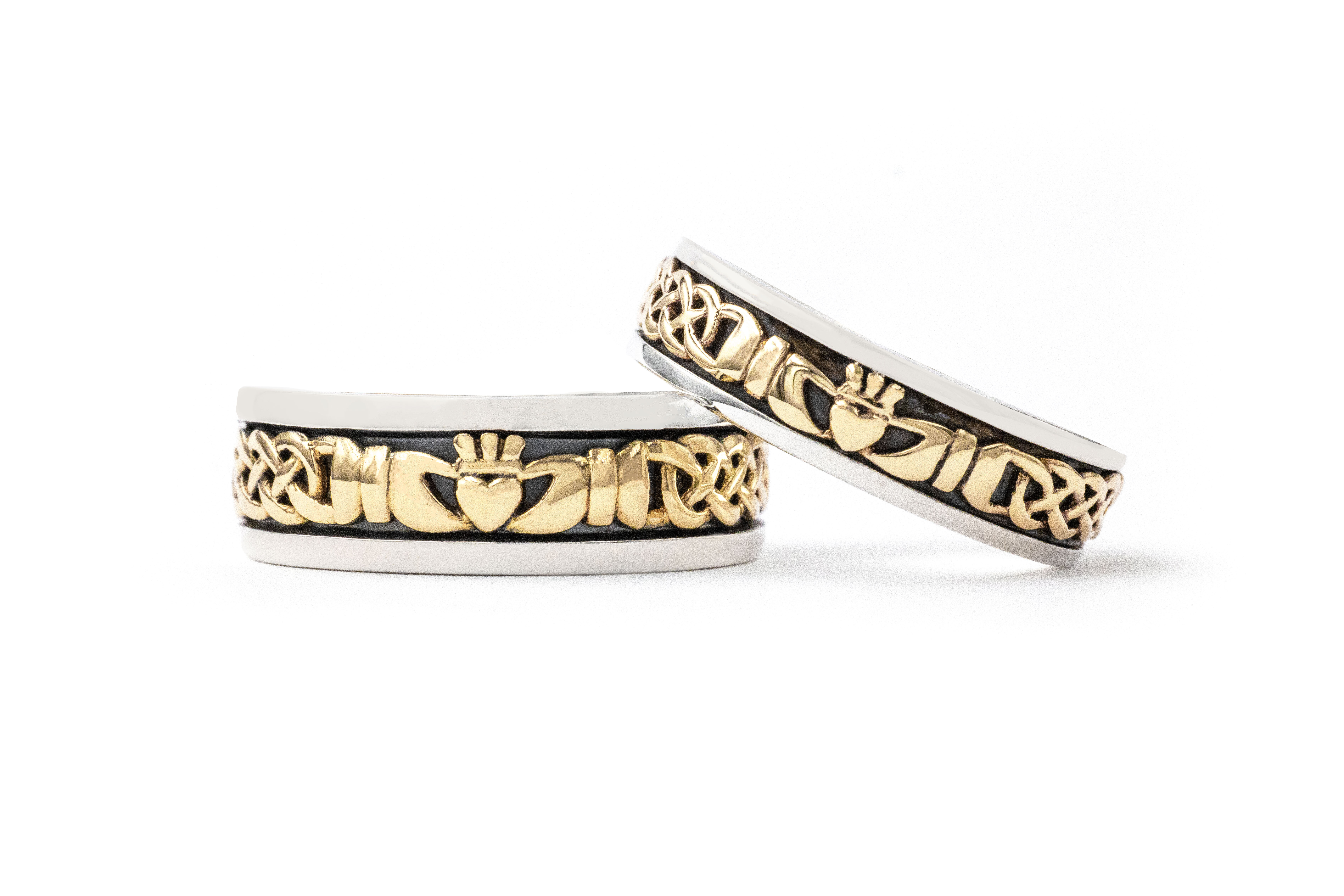 Two Tone Claddagh Ring, From Ireland My Irish Jeweler