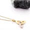 Womens Trinity Knot Necklace in Real Yellow Gold - Gallery