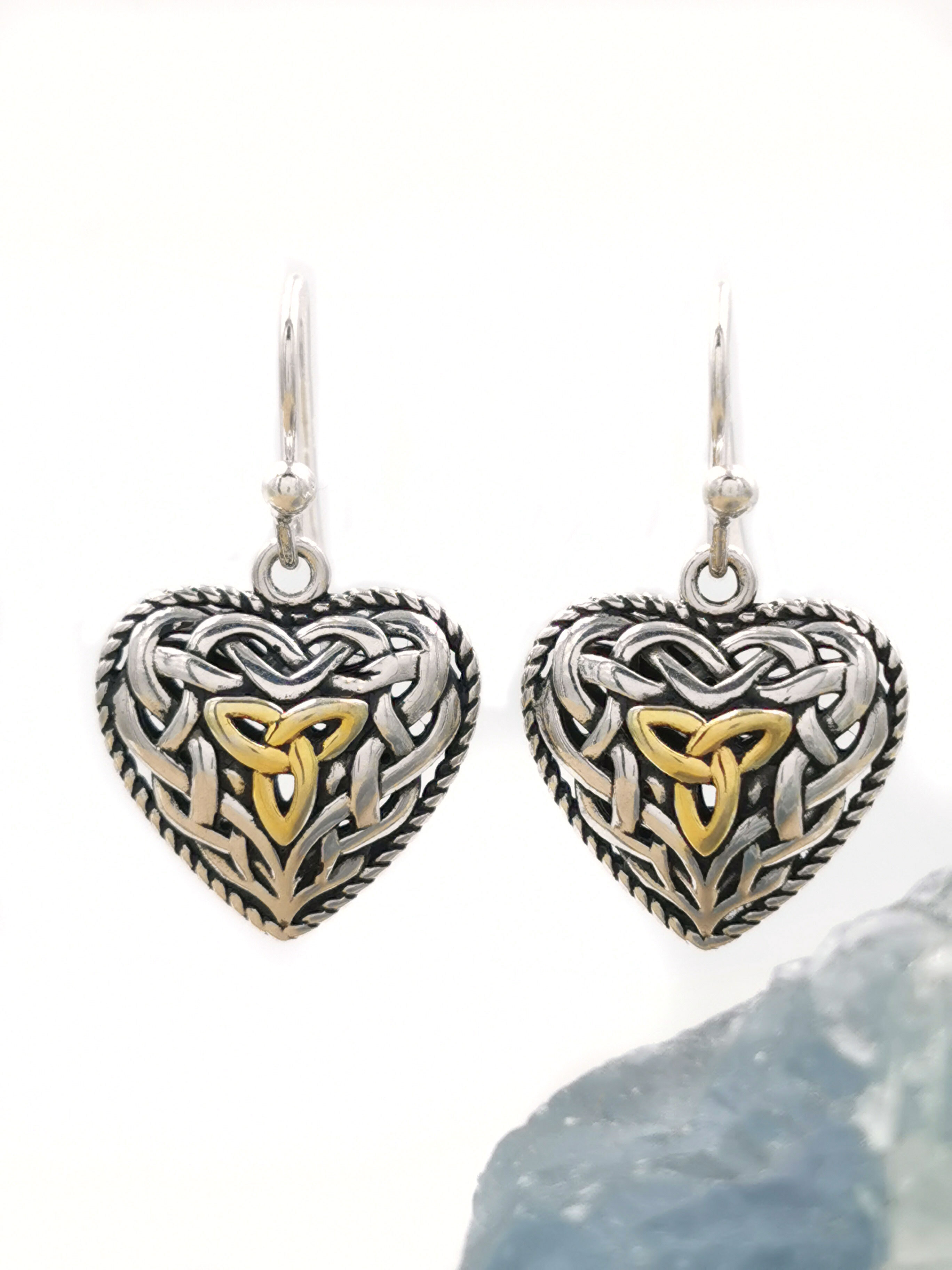 Gorgeous Sterling Silver Trinity Knot Gift Set For Women With a Oxidized Finish