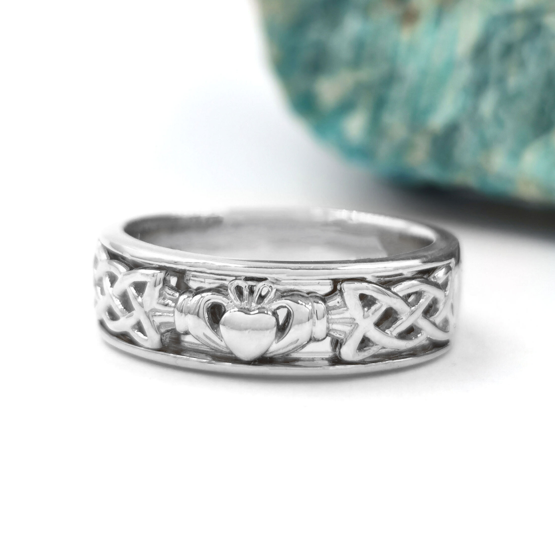 Silver Oxidised Celtic Plait Gents Ring Size W | Goldmark (AU)