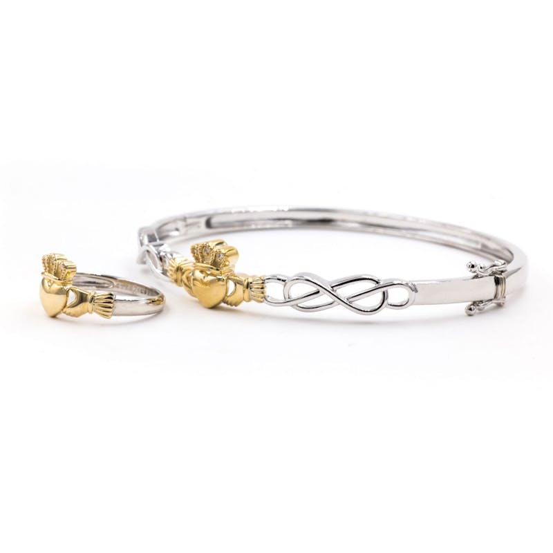 Two Tone Claddagh Gift Set